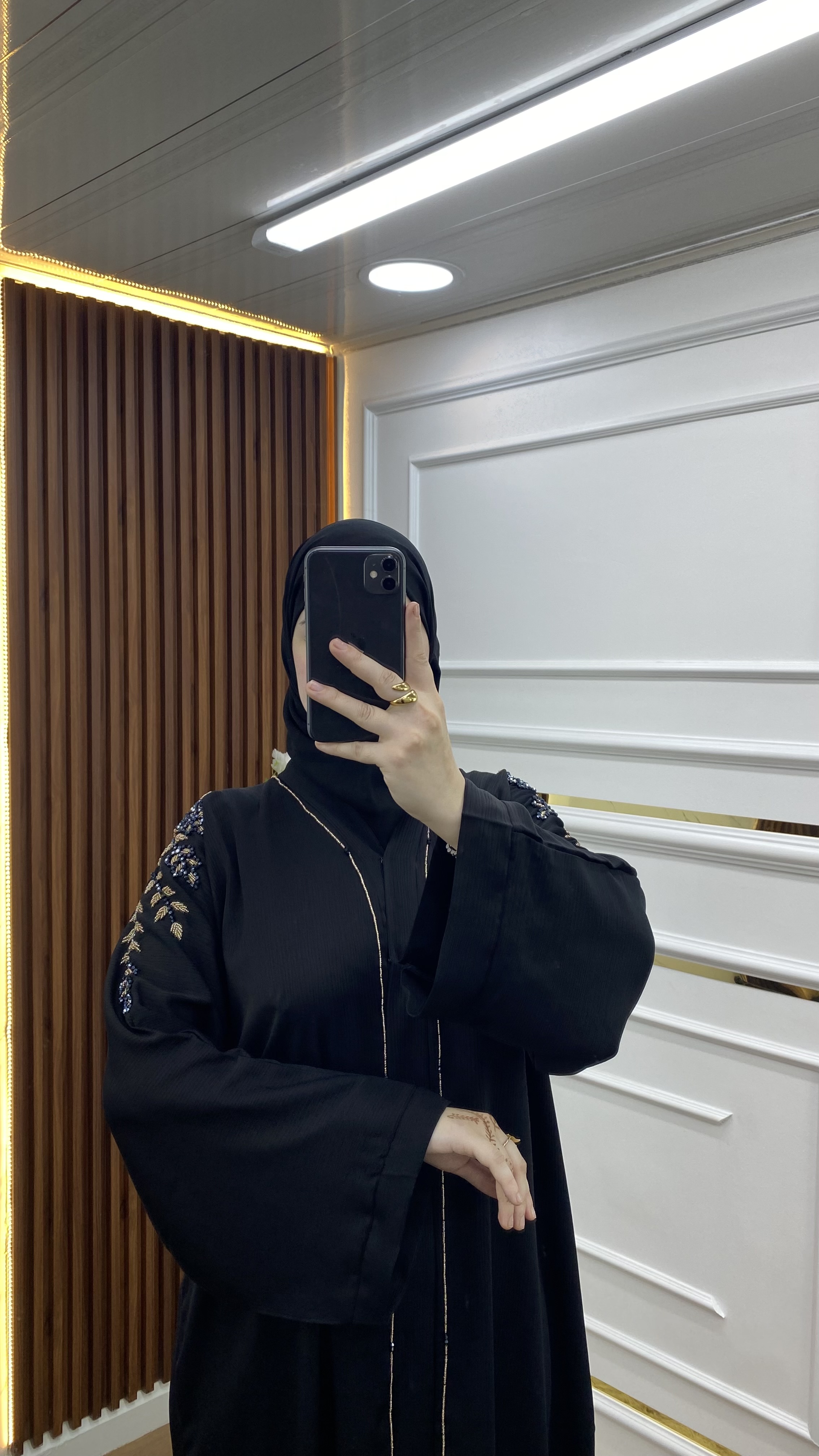 Abaya Luxe Mixte Doré/Argenté