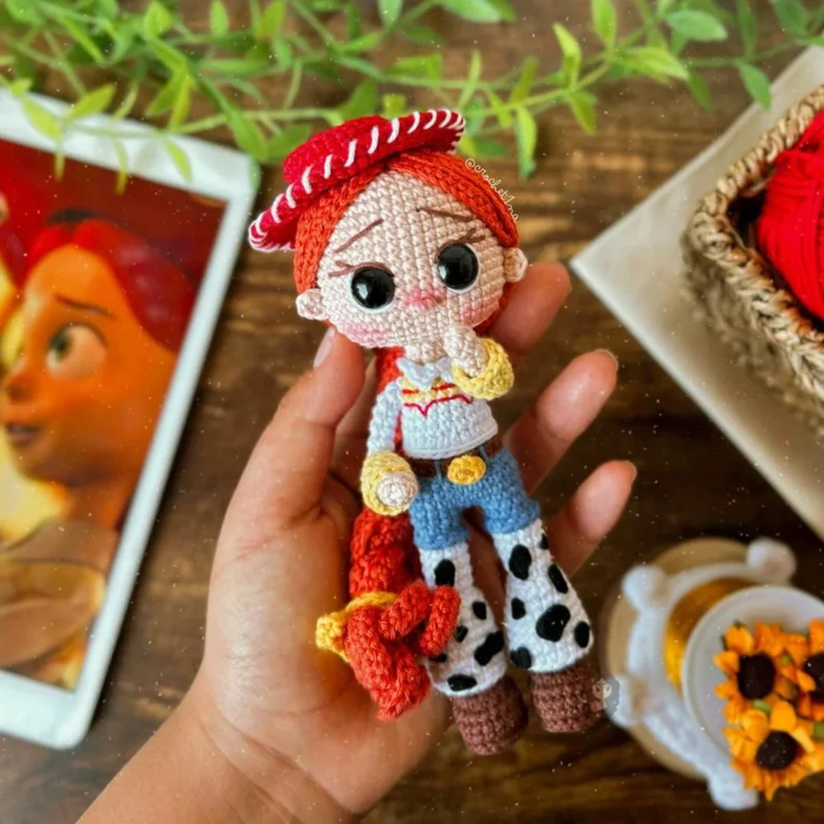 Boneca Amigurumi Jessie, A Cowgirl de Toy Story