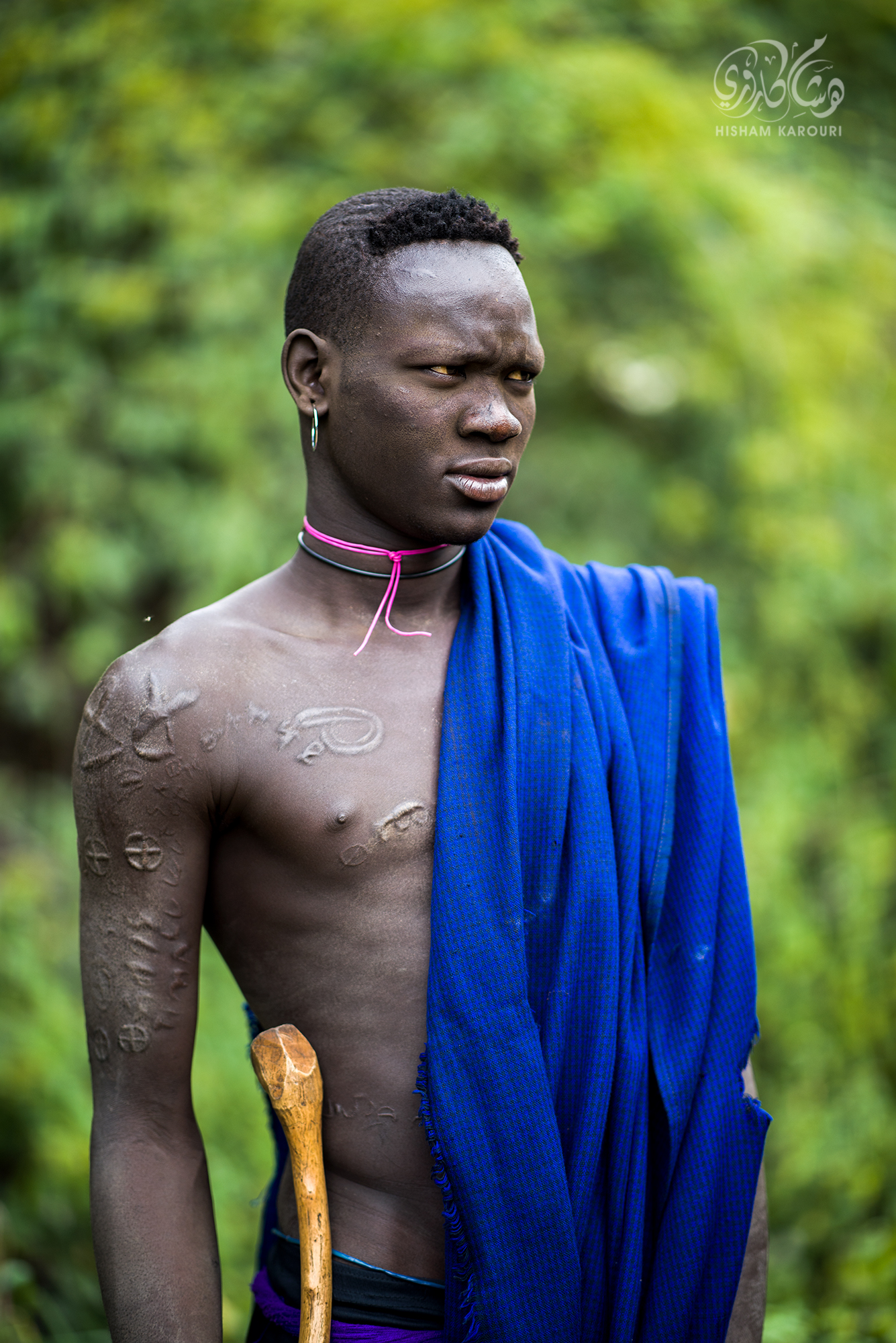 Traditional Blue Shawl
