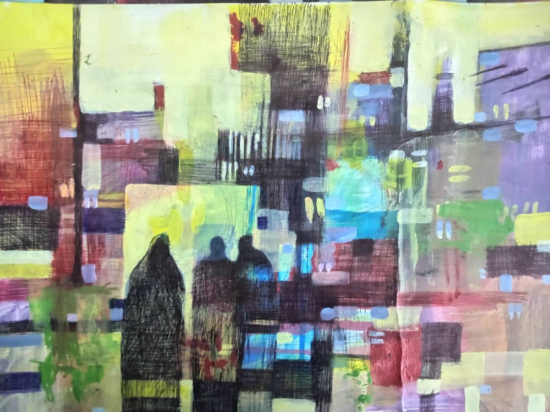 Urban Reflections Abstract Painting
