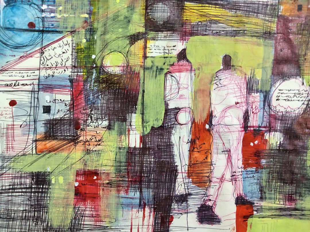 Urban Reflections Abstract Painting