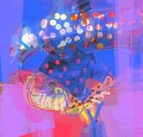 Vivid Abstract Canvas Art