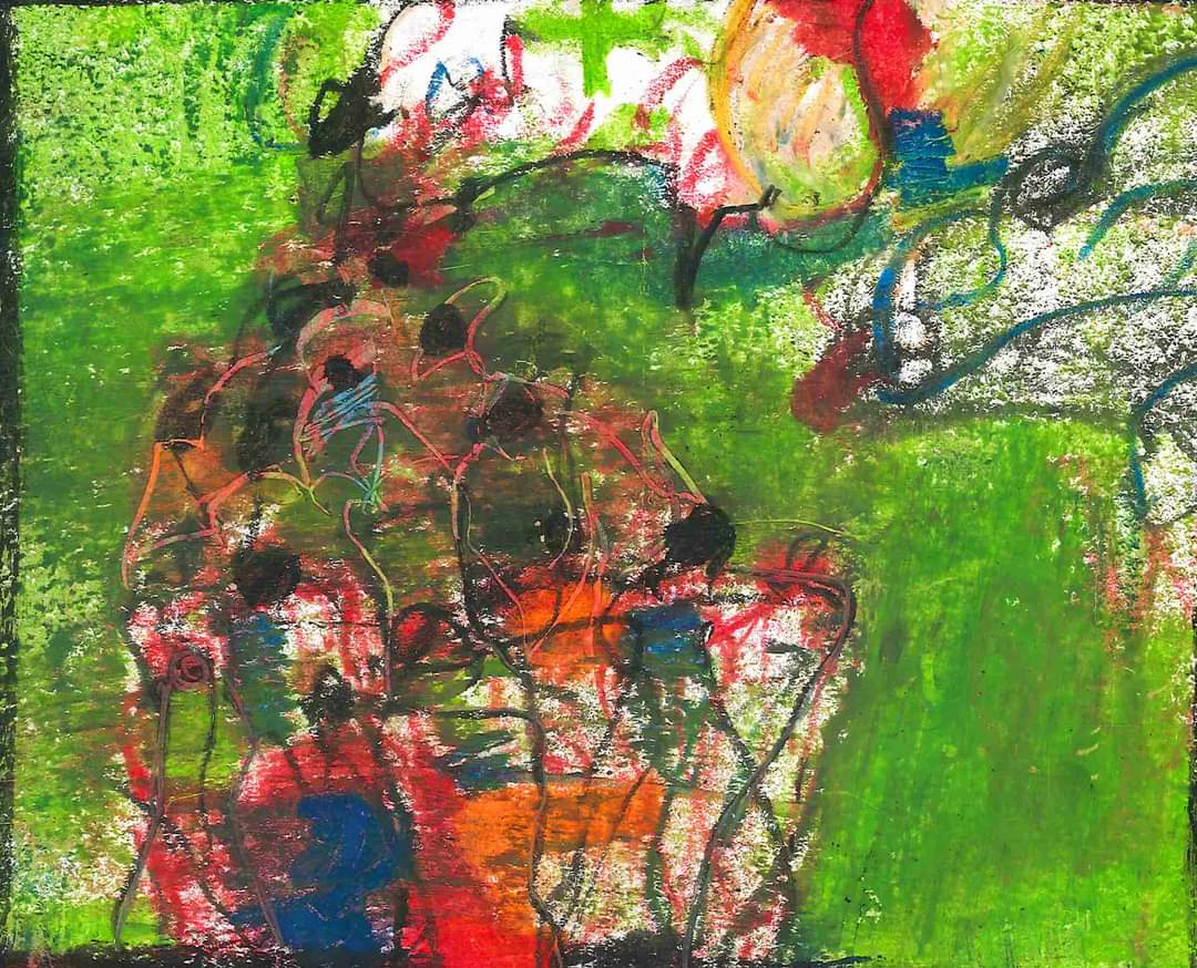 Abstract Vibrant Hues Painting