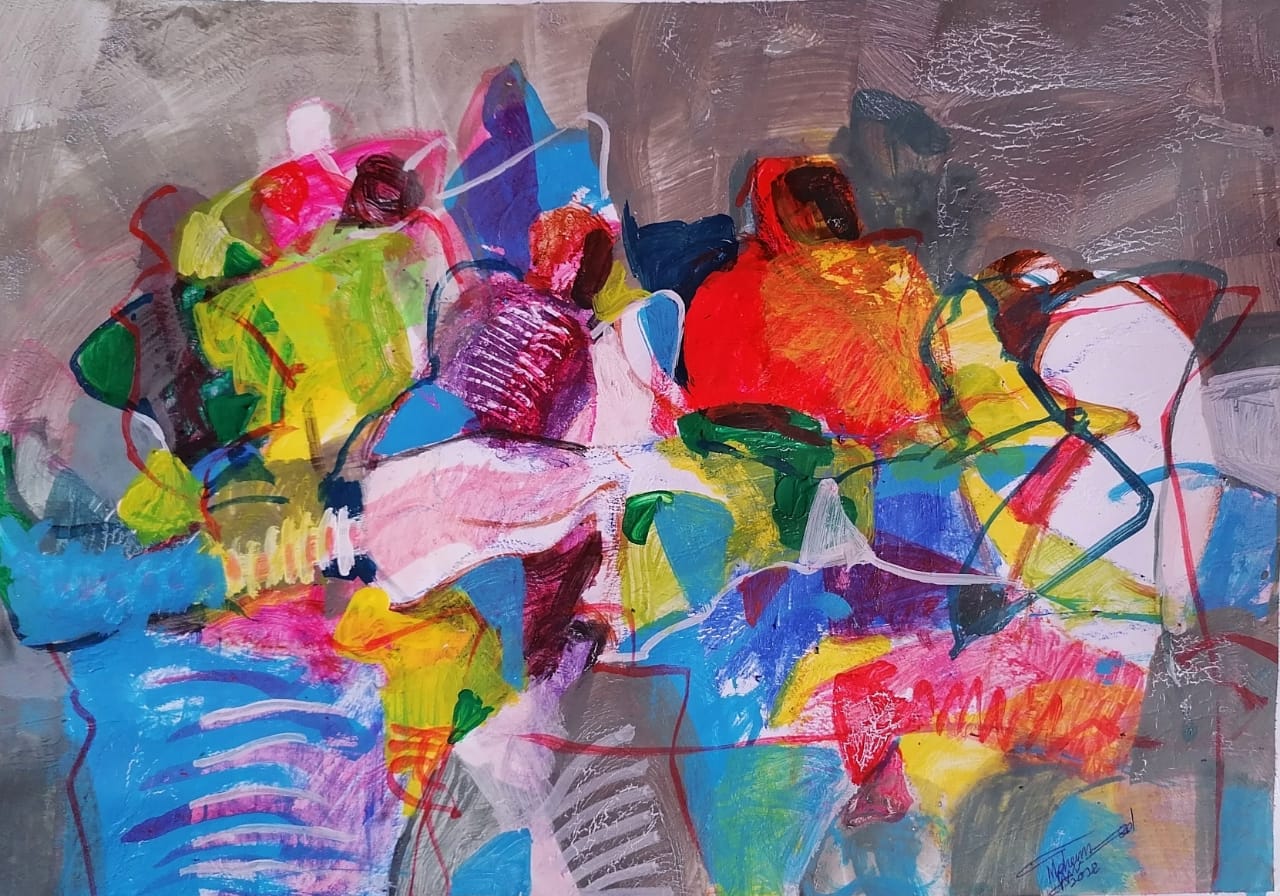 Vivid Abstract Canvas Art