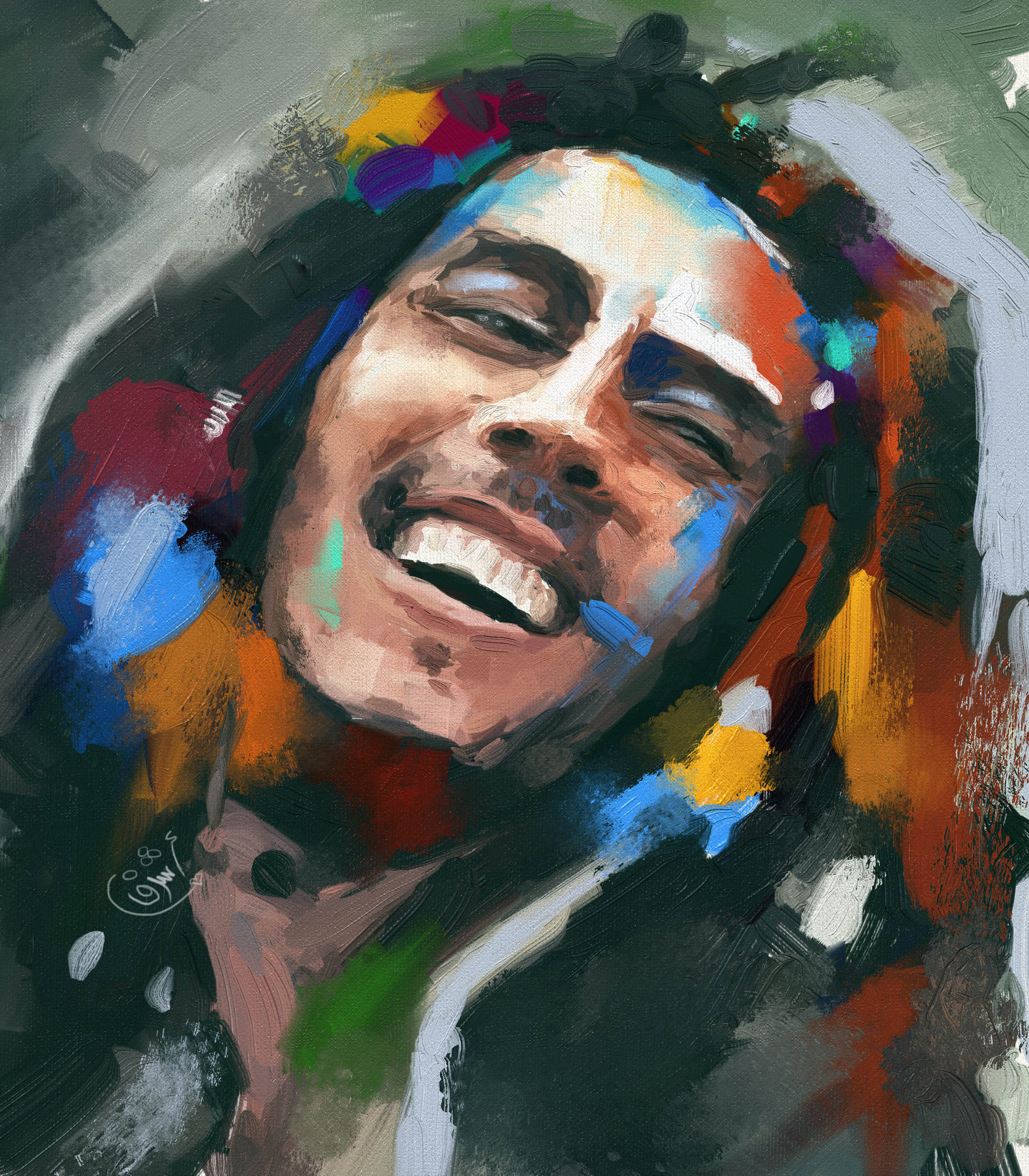 Abstract Colorful Painting