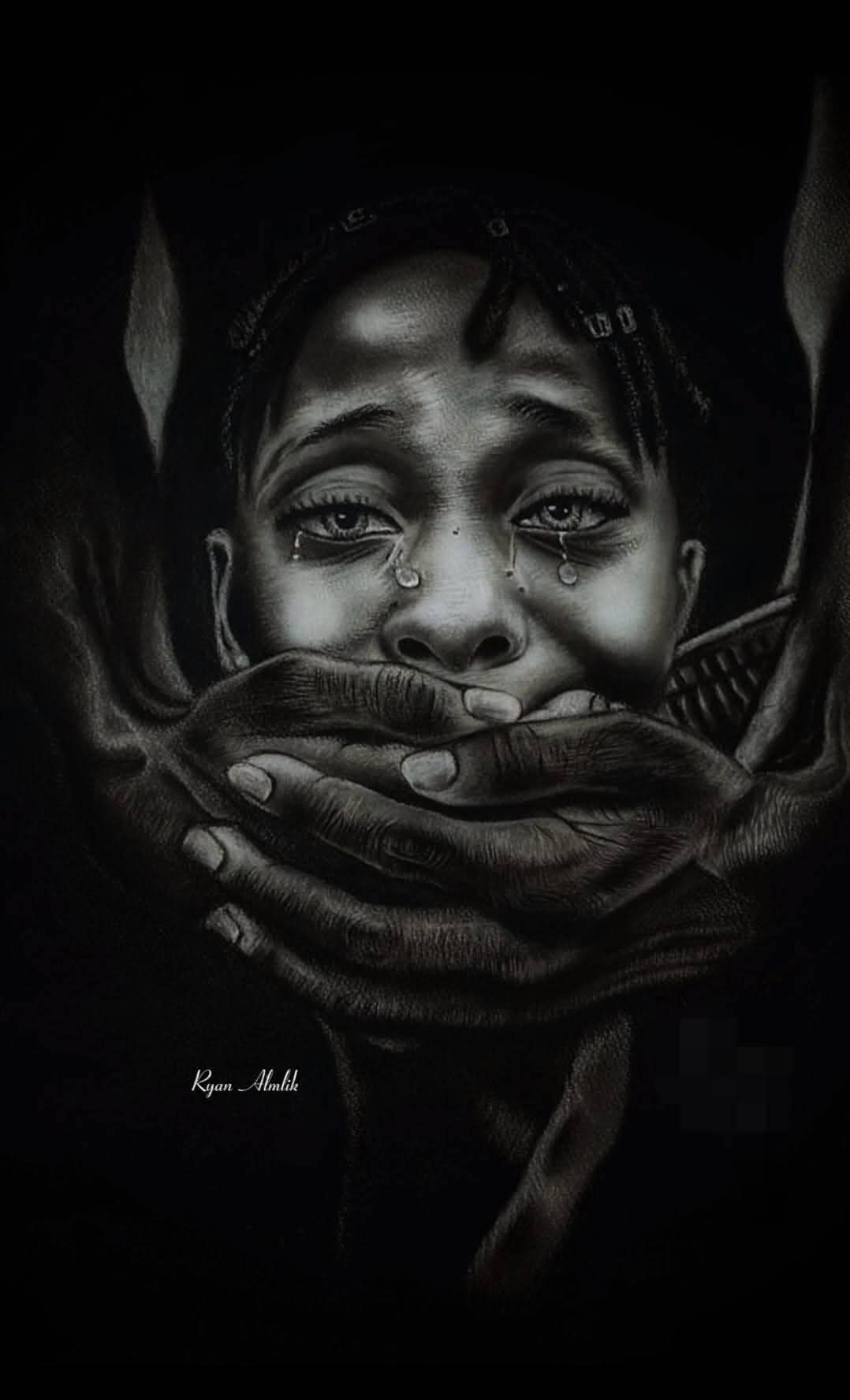 Hand-Drawn Charcoal Artwork