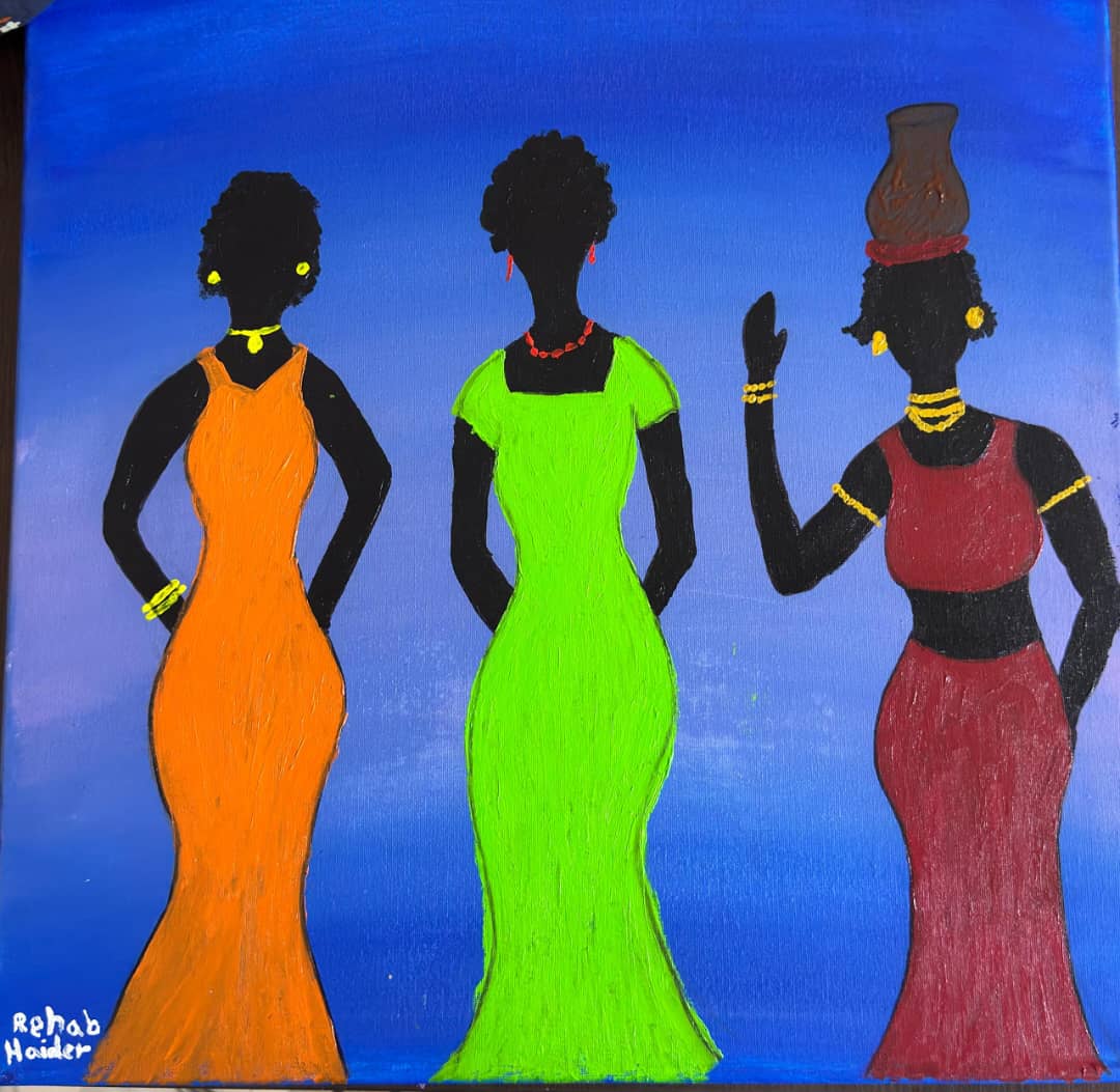 African Women Silhouette Painting