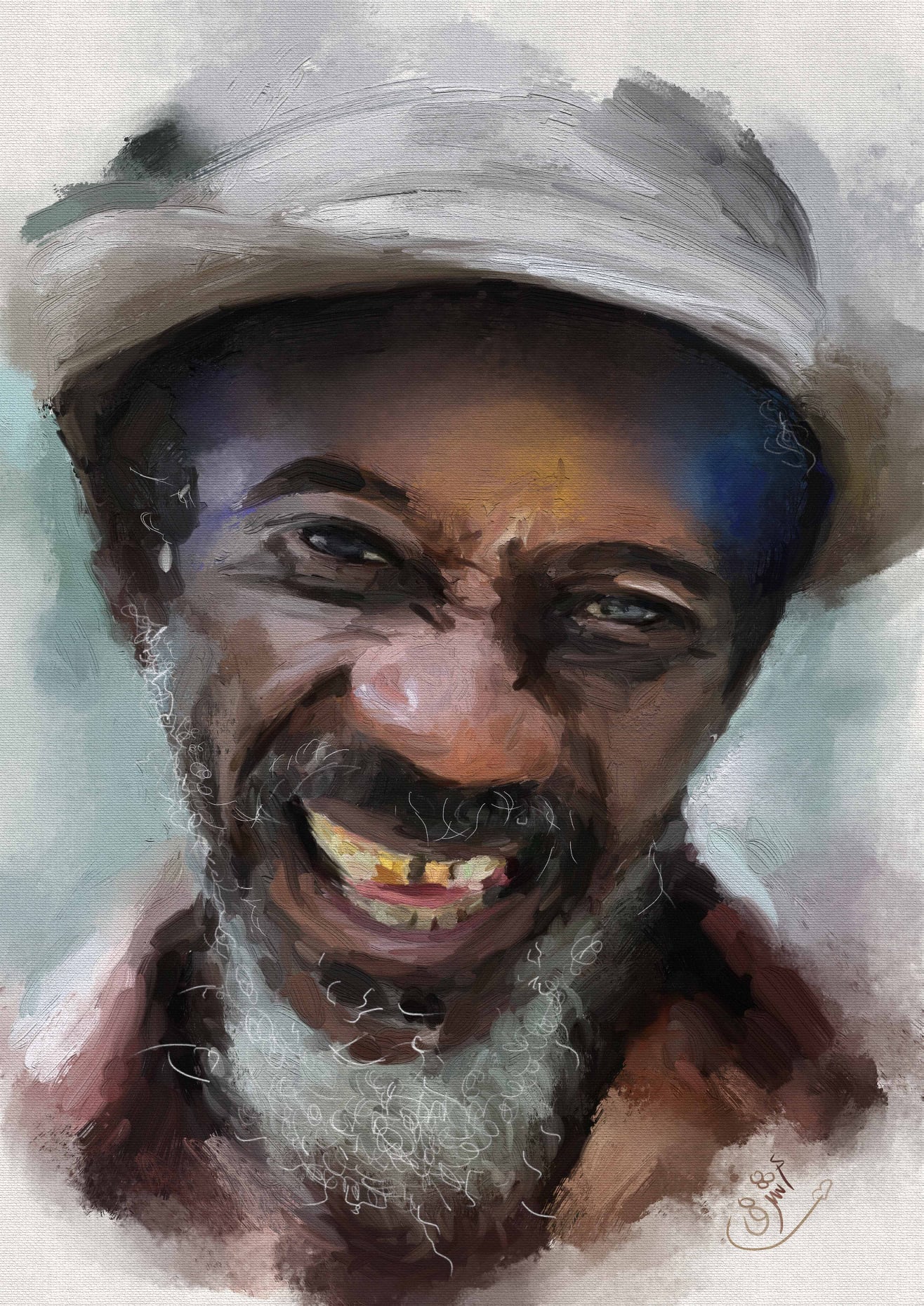 Hand-painted Portrait Art