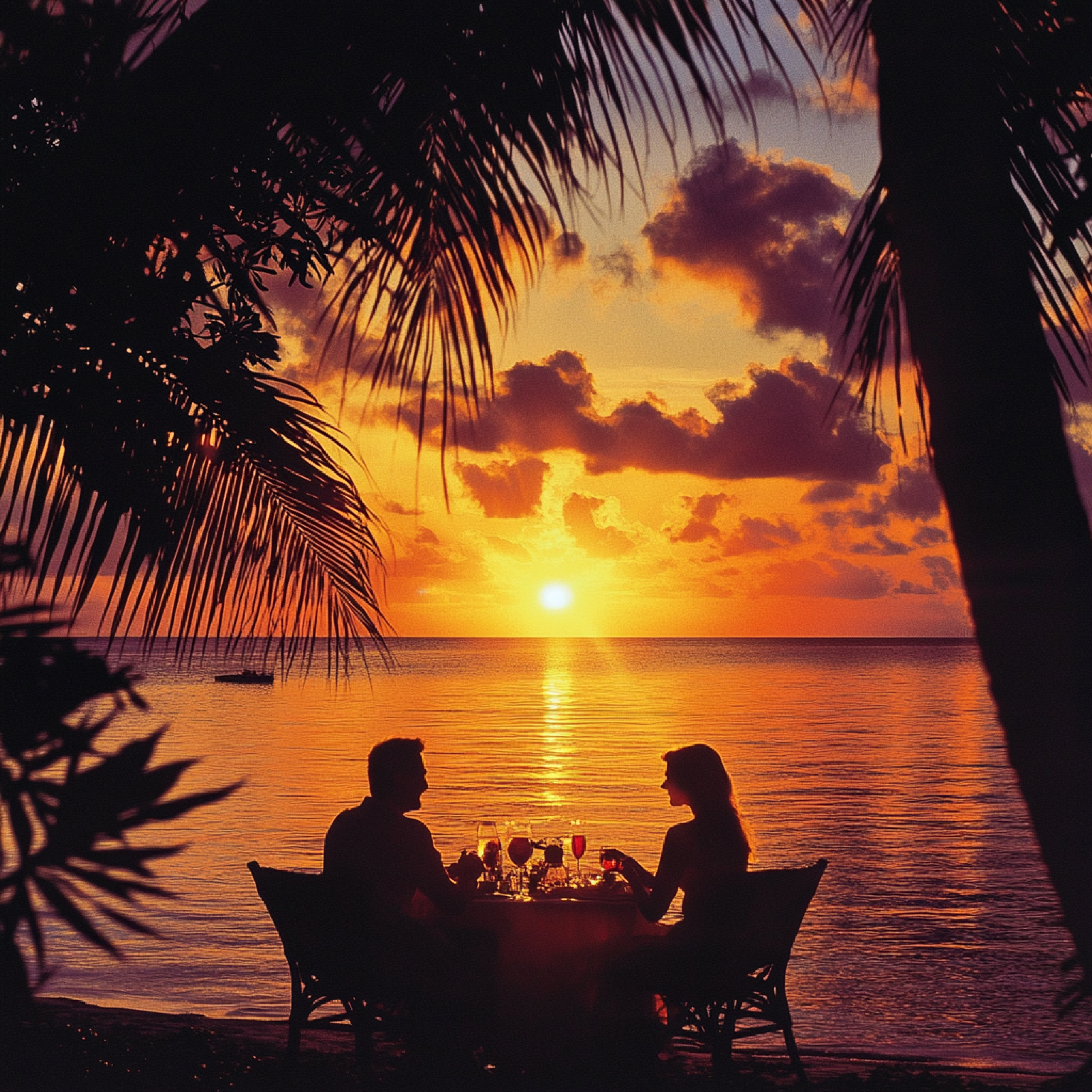 Jantar romântico ilha