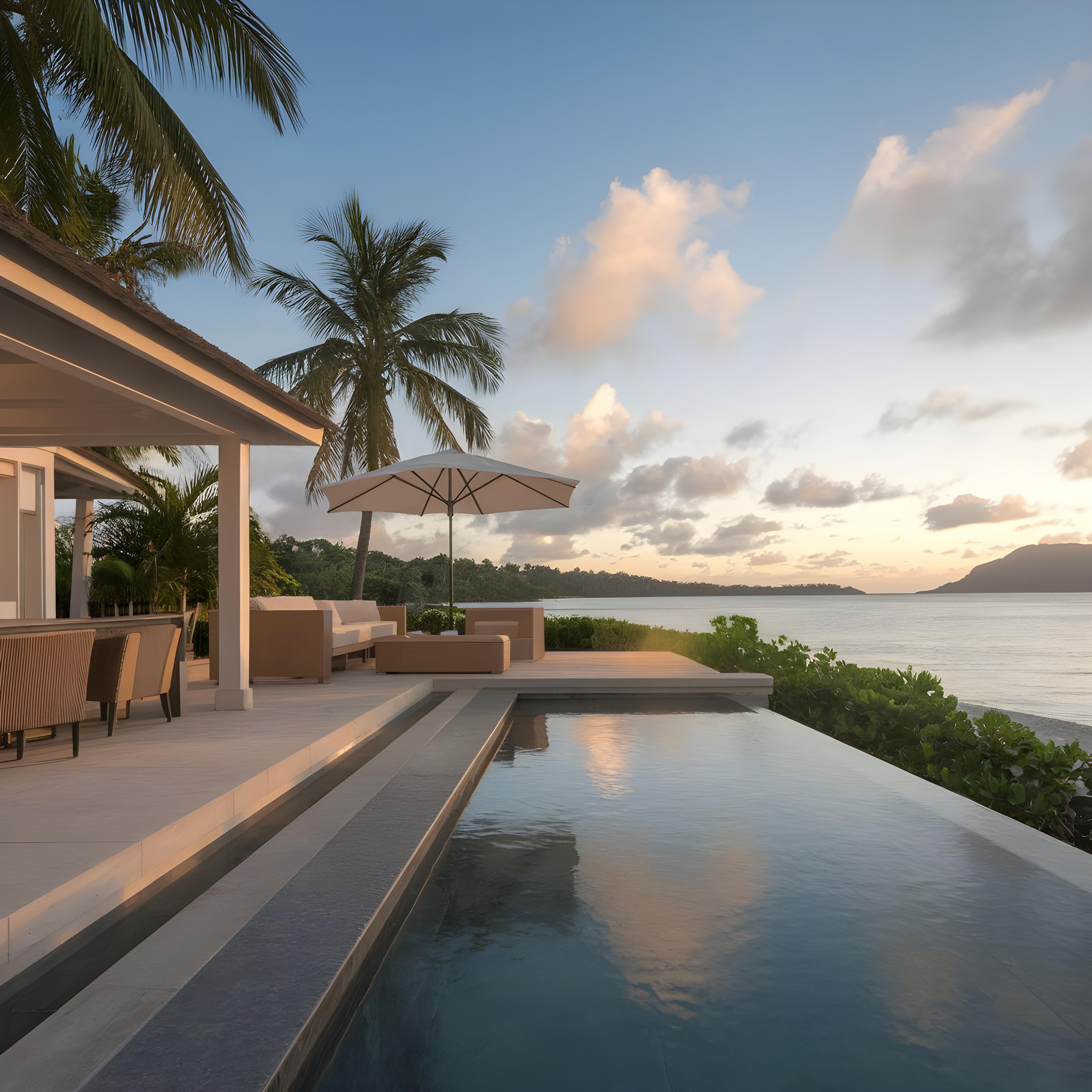 Hospedagem para o casal em uma ilha