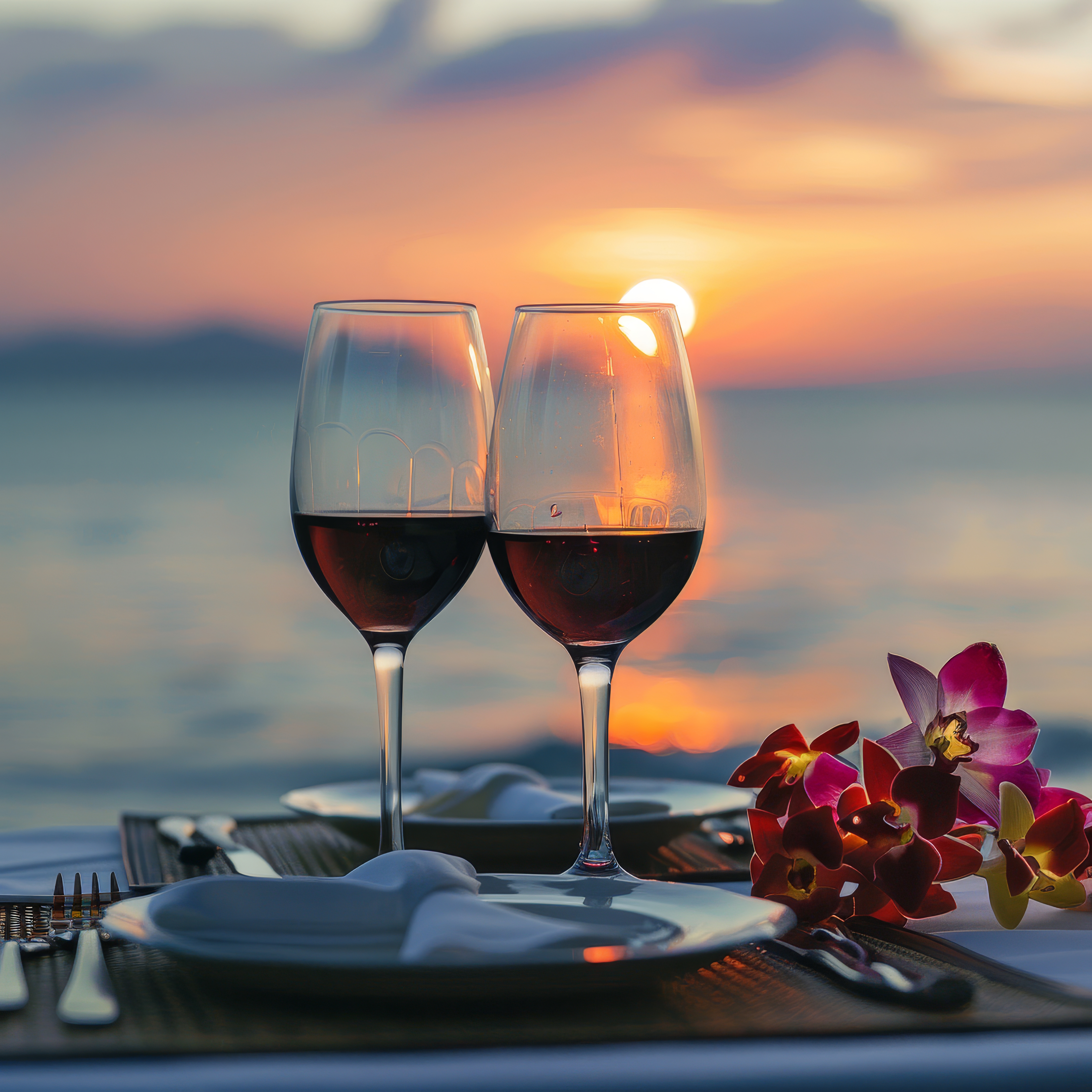 Jantar Romântico em frente ao mar