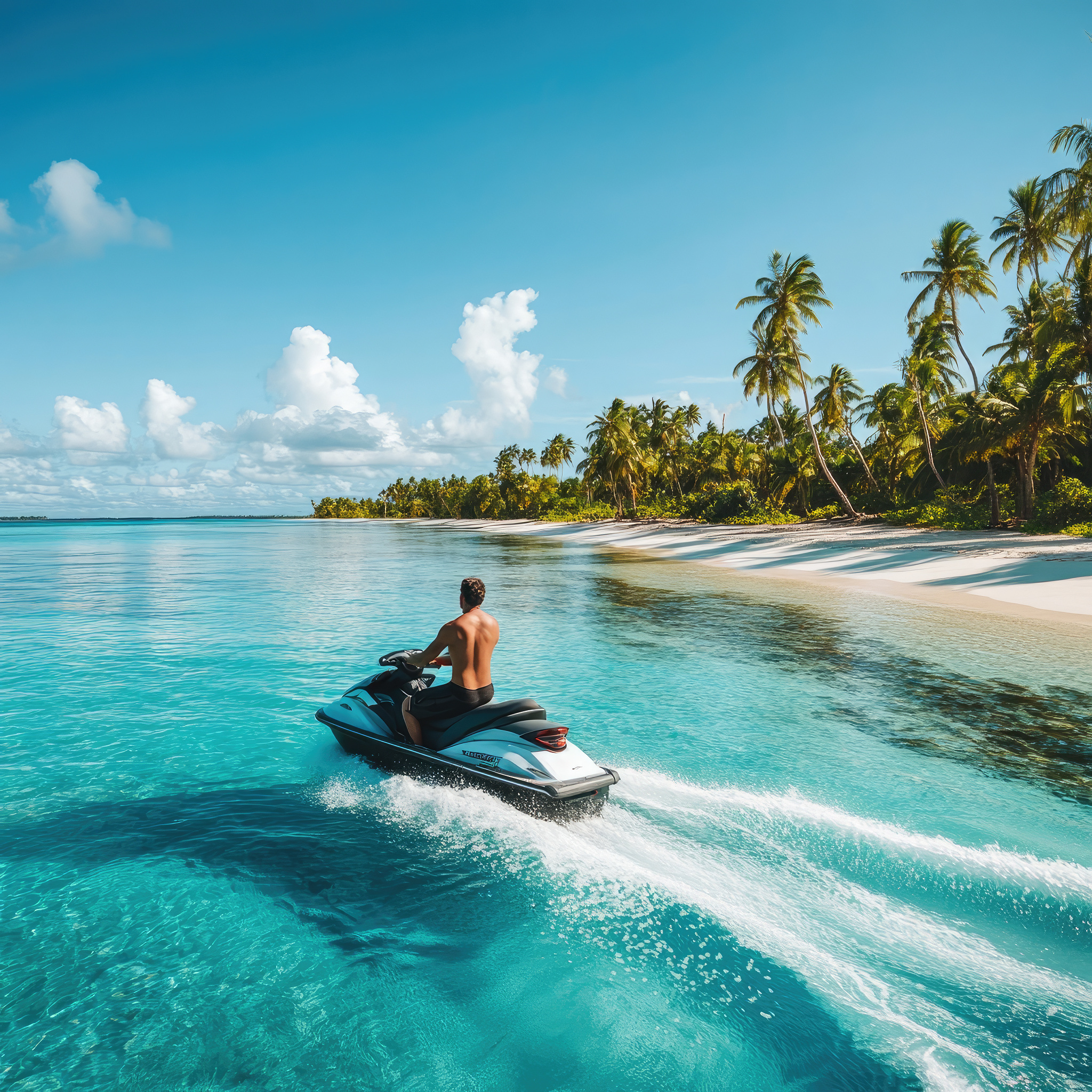 Passeio de jet ski em Maldivas