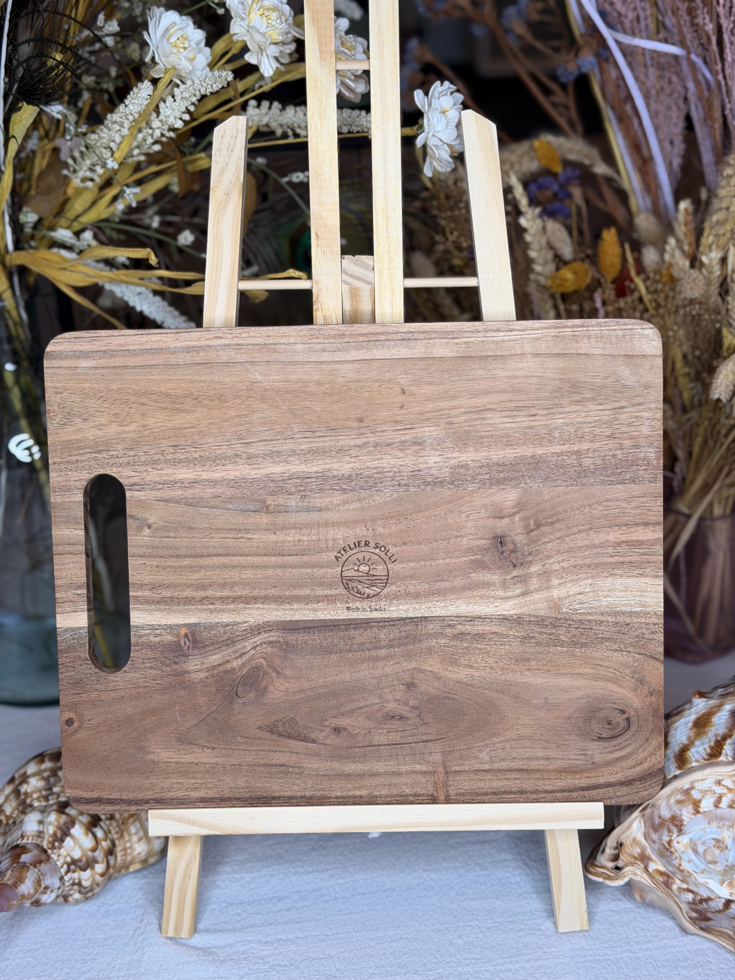 Planche à découper décorative - Plage de l'Agréou Seignosse - 32x25 cm