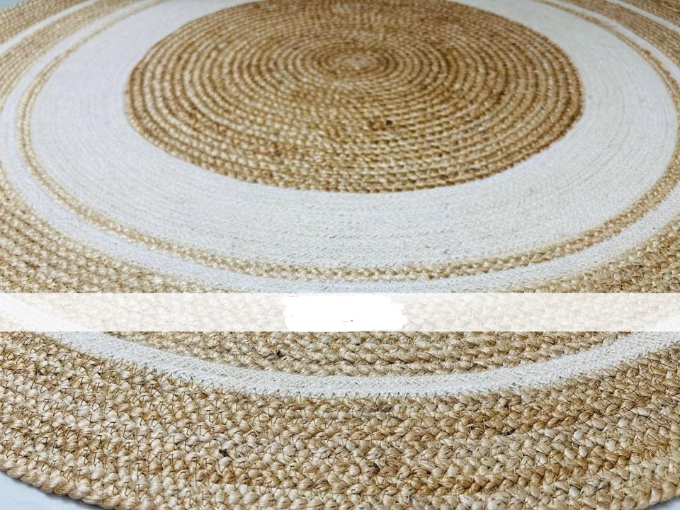 Round Woven Jute Rug
