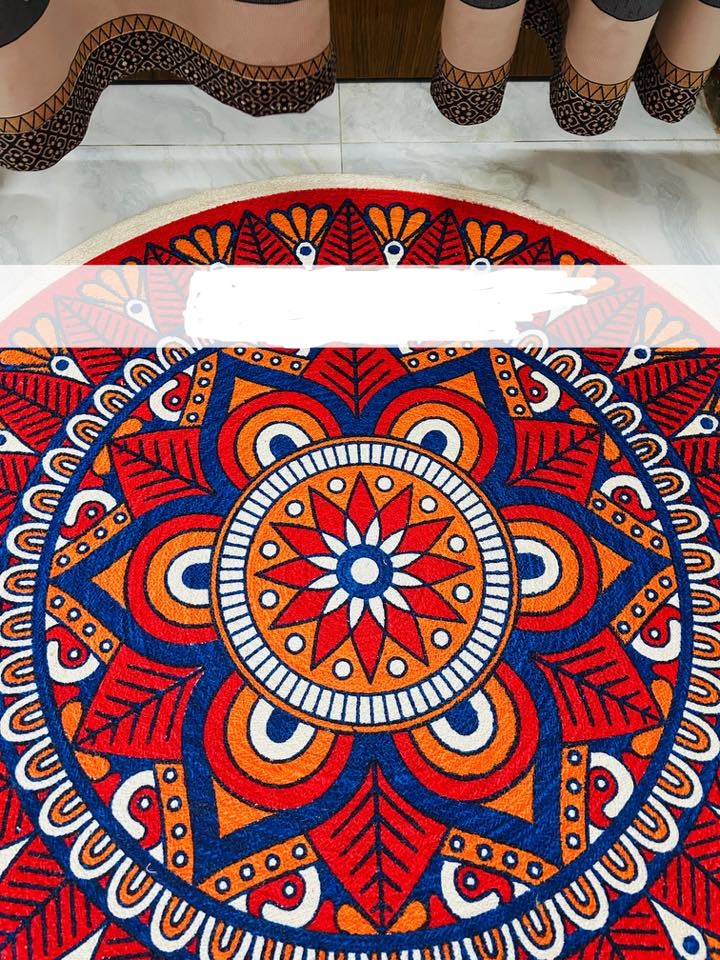 Mandala Design Round Rug