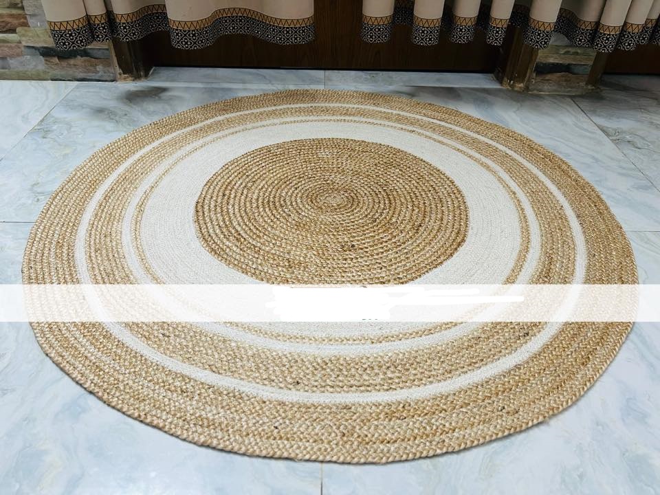 Handwoven Round Jute Rug