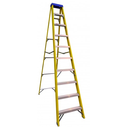 Fiberglass 10 Tred Step Ladder
