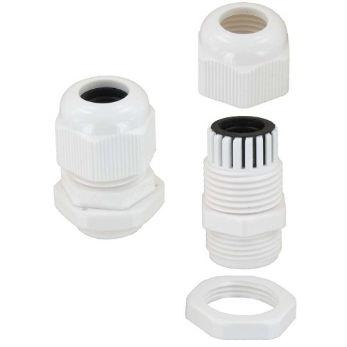 Plastic cable gland set