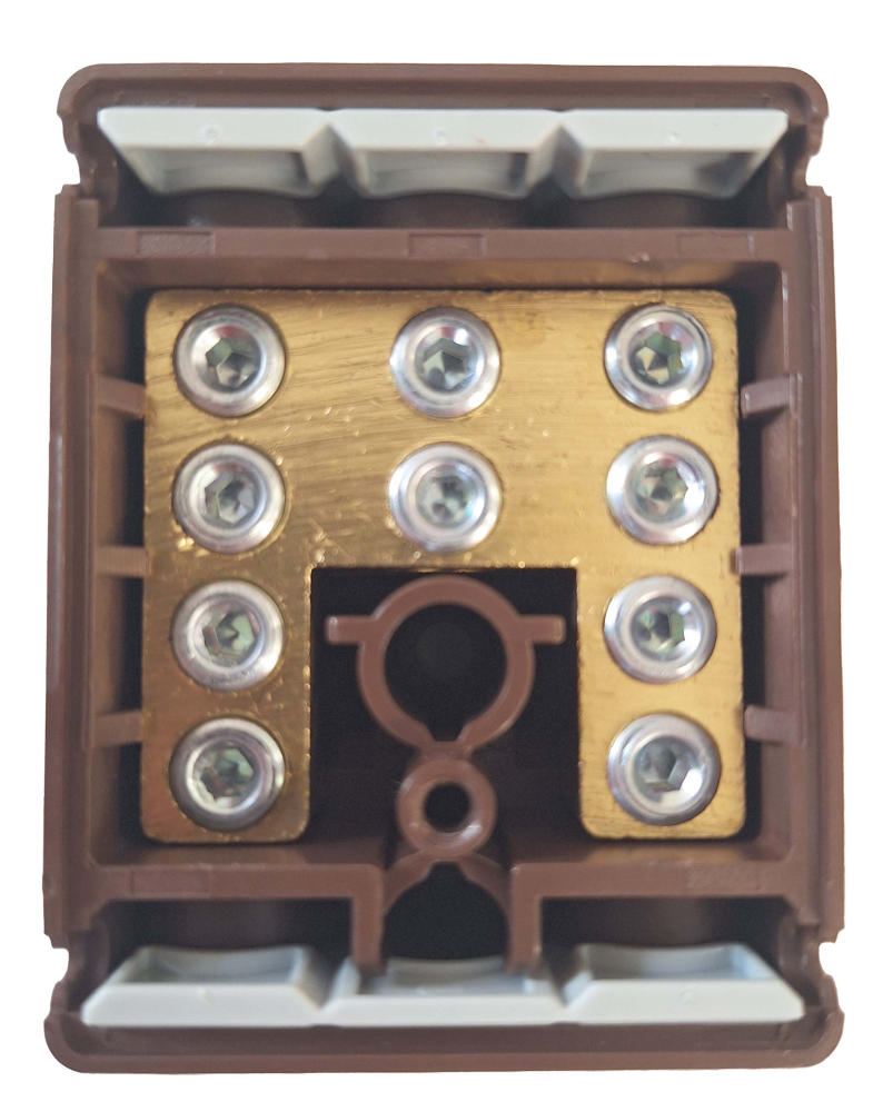 100A 5WAY SP HENLEY CONNECTOR BLOCK COLOUR CODED - Blue, Brown, Green, Grey, Black. 