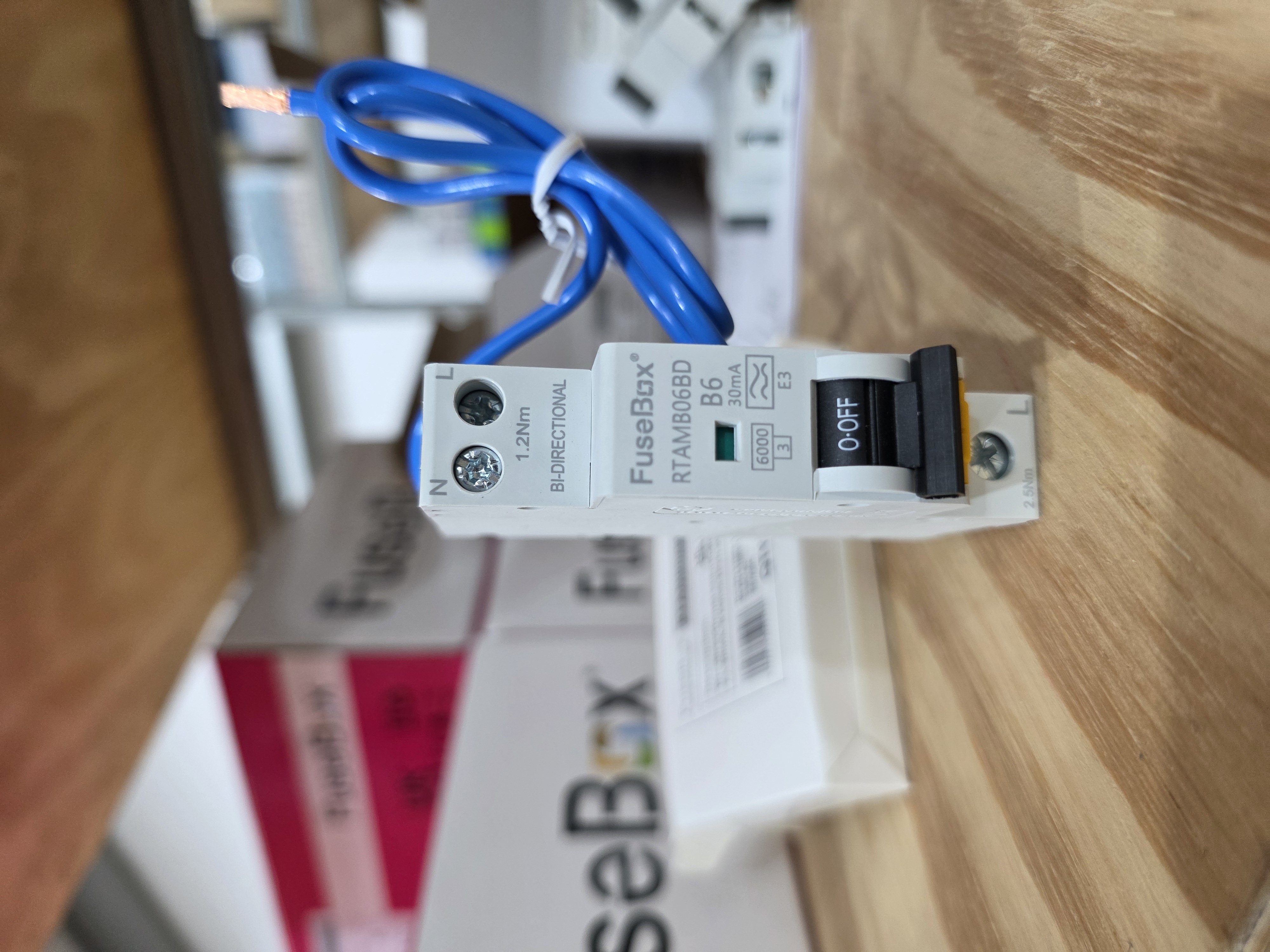 FUSEBOX BI-DIRECTIONAL RCBO 6a 10a 16a 32a 40a 30ma B curve TYPE A RTAMB**BD