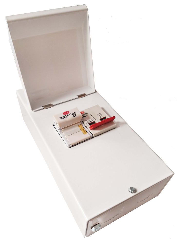 Deligo MFSU100 Fused Switch Consumer Unit Metal. 