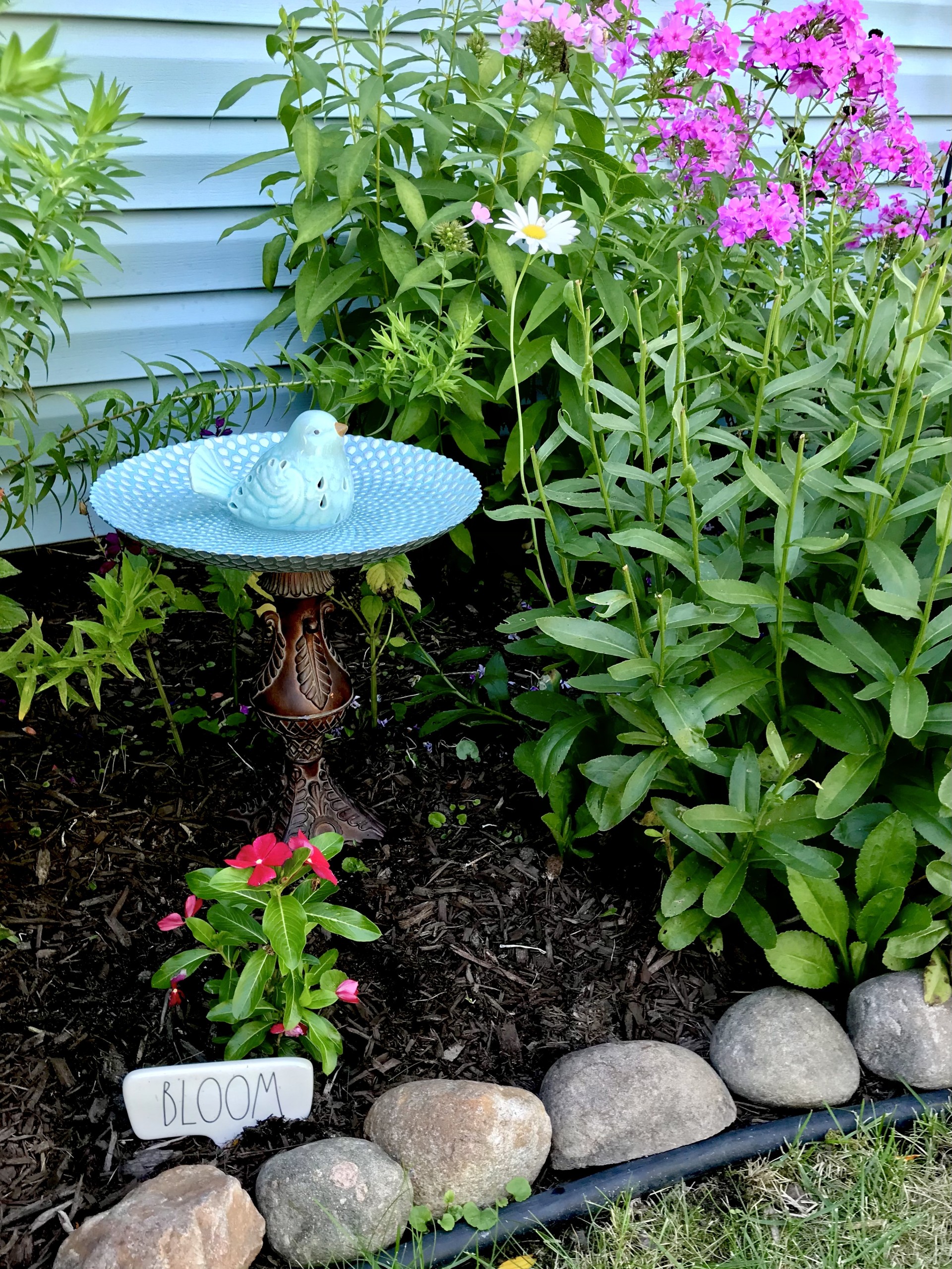 Ceramic Bird Bath Garden Decor