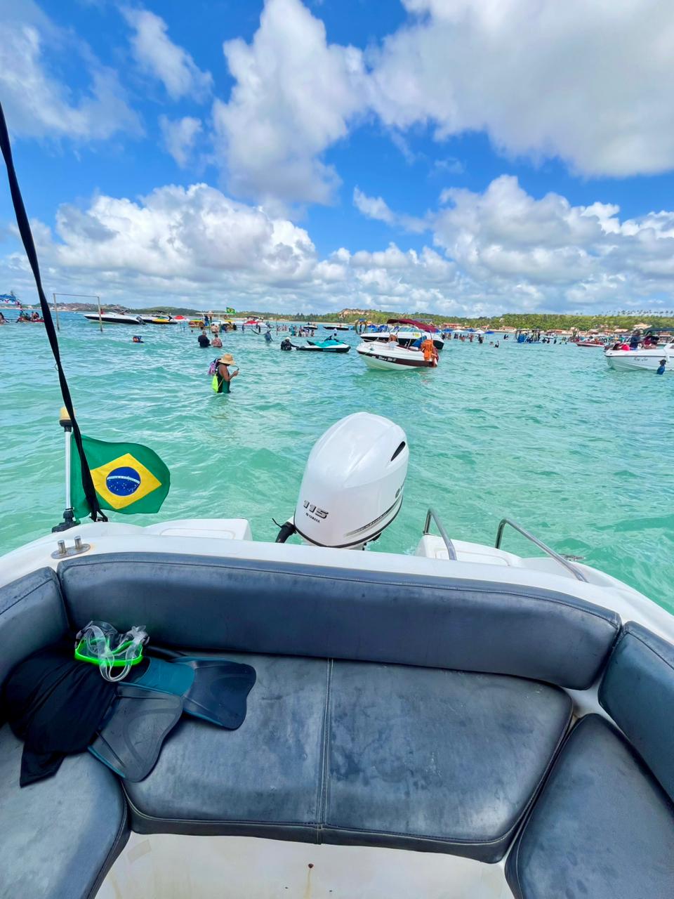 Que tal um churrasco no mar? 