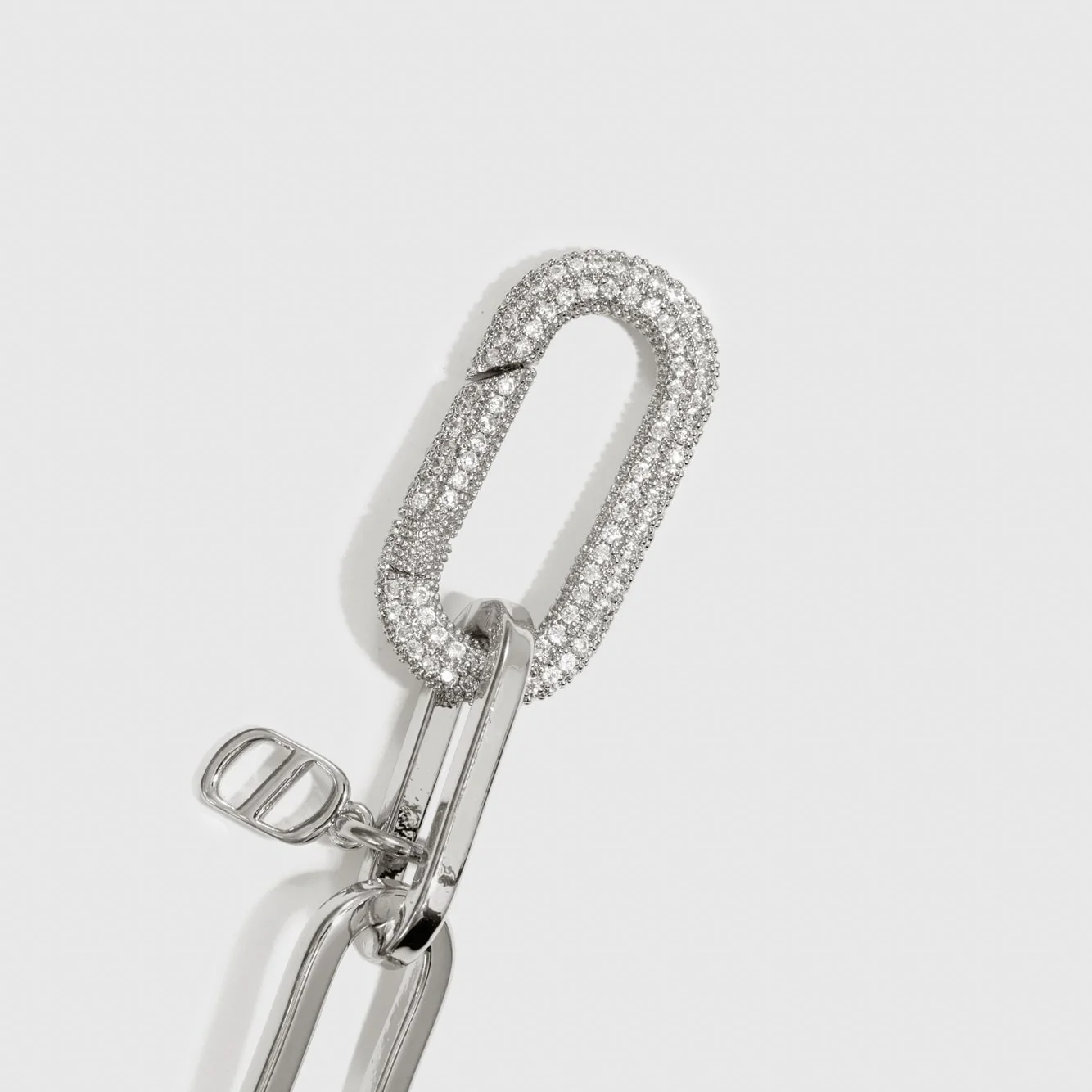 Silver Maximalist Paper Clip Bracelet