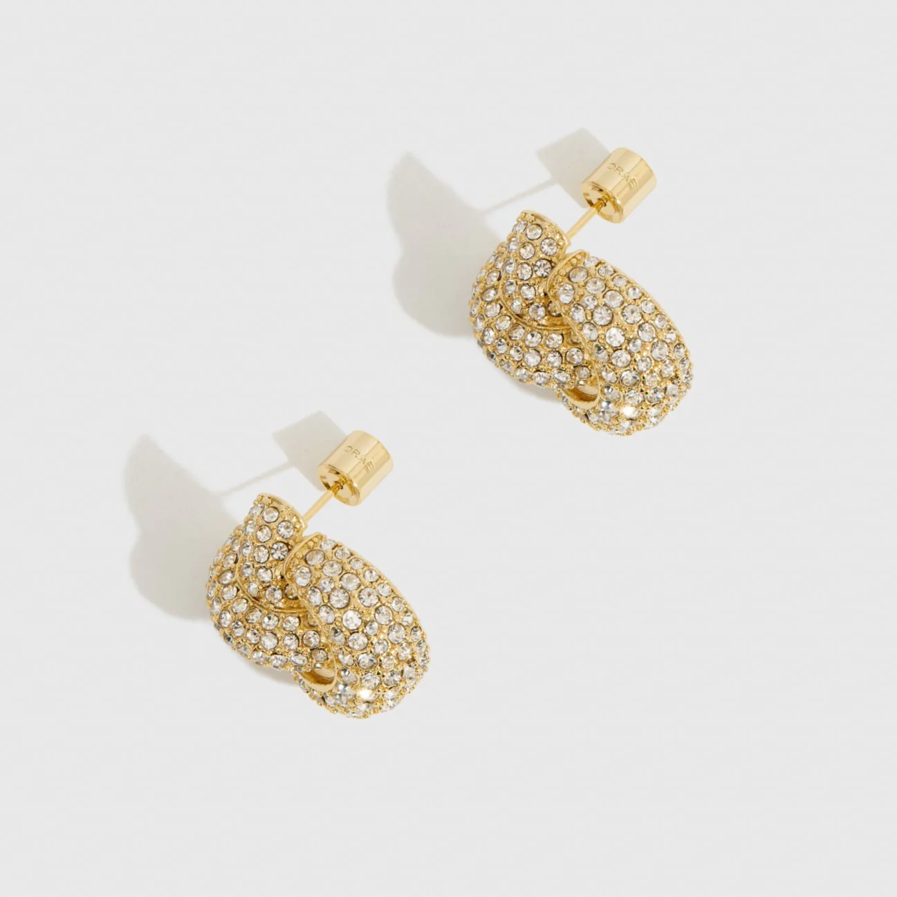 Pavé Knot Earrings