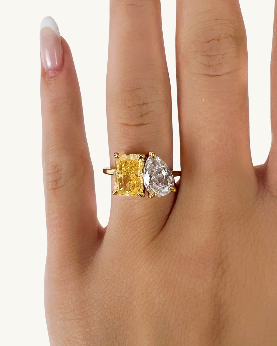 Canary Toi-et-Moi Luxe Ring
