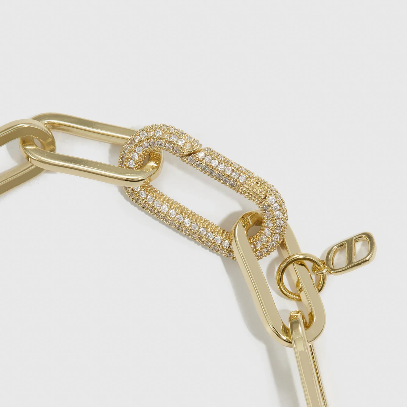 Gold Maximalist Paper Clip Bracelet