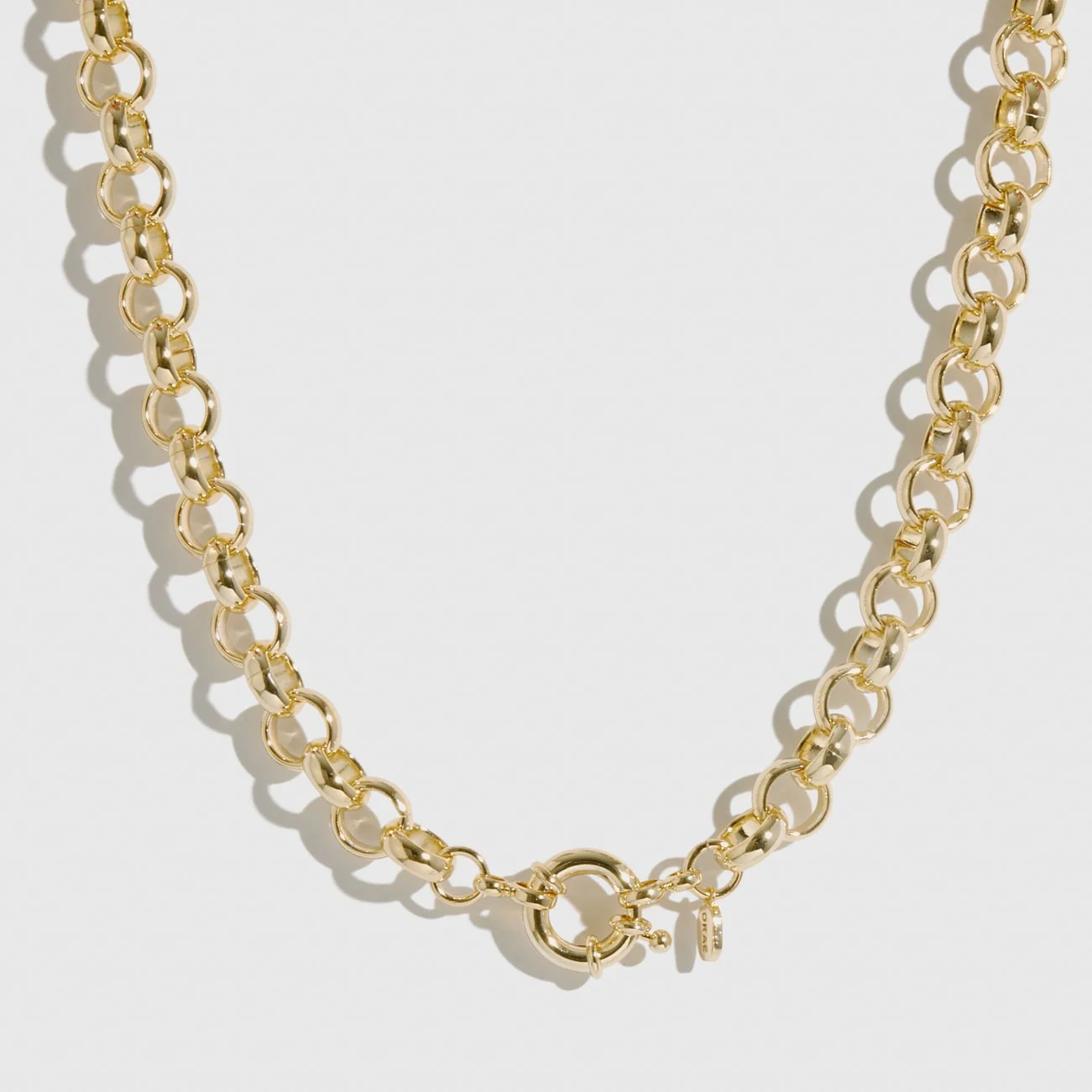 Gold Maximalist Rolo Necklace