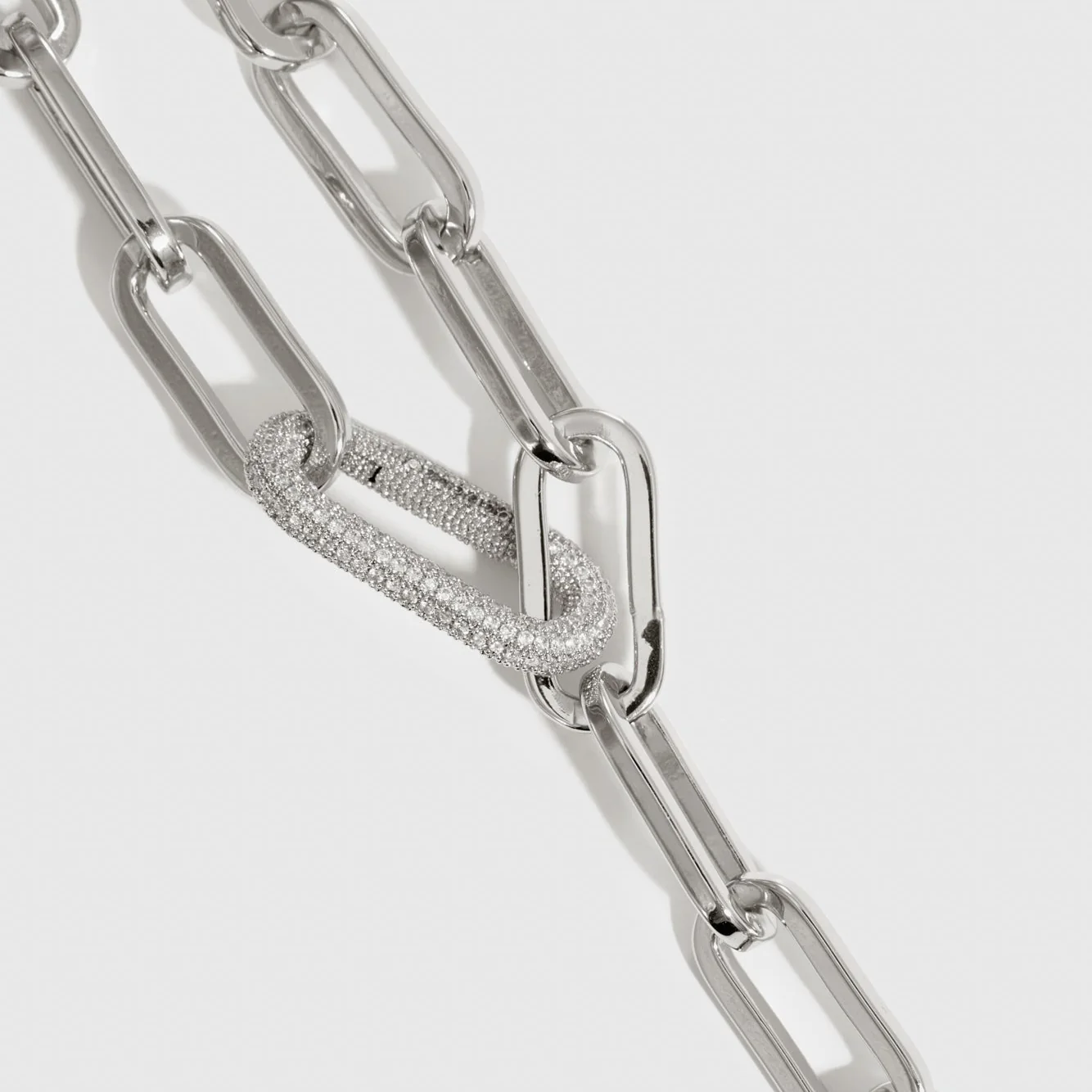 Maximalist Paper Clip Lariat Necklace