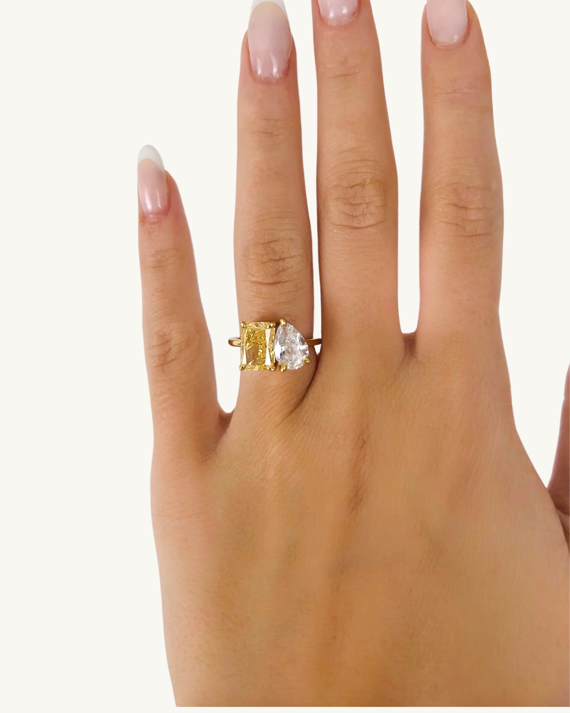 Canary Toi-et-Moi Luxe Ring