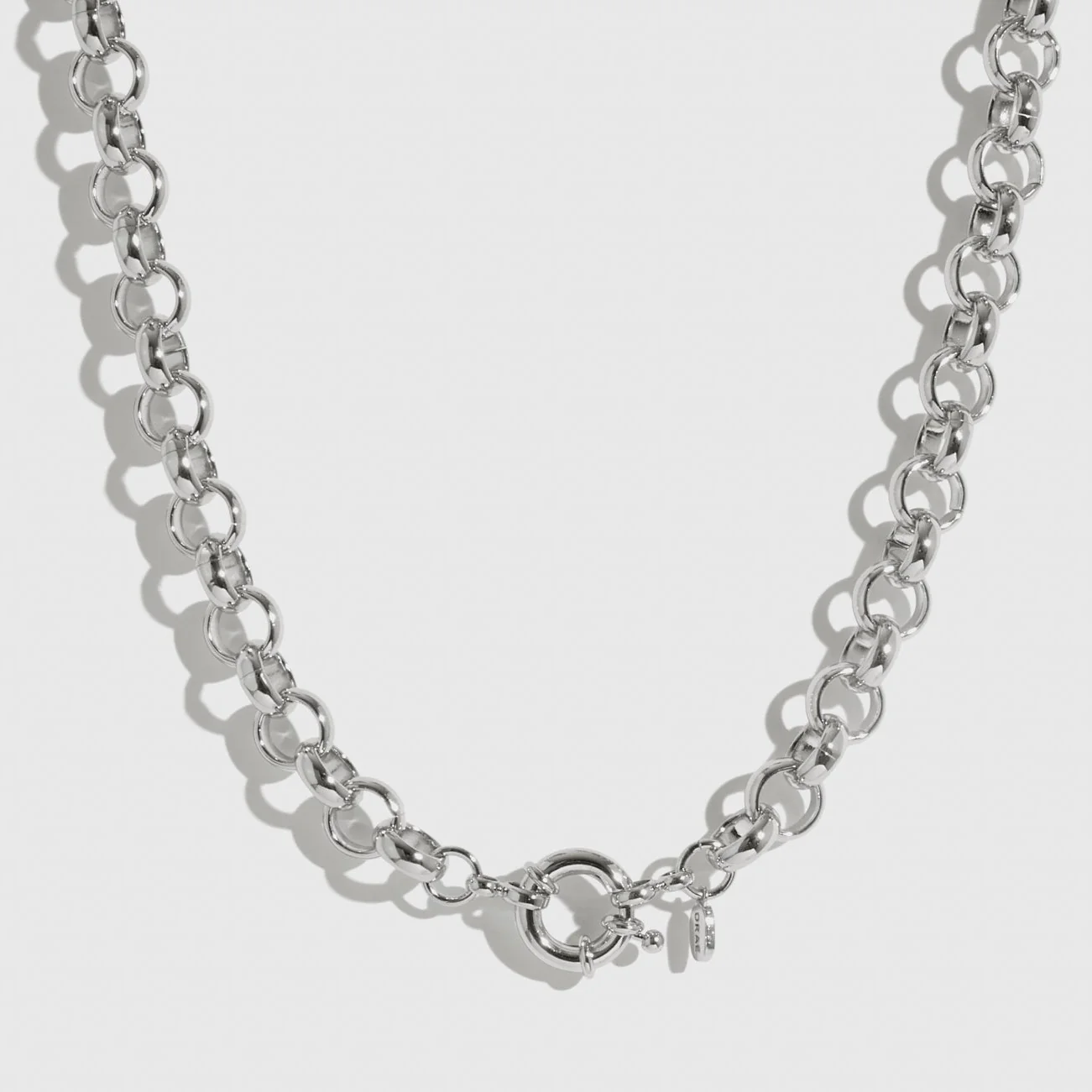 Silver Maximalist Rolo Necklace