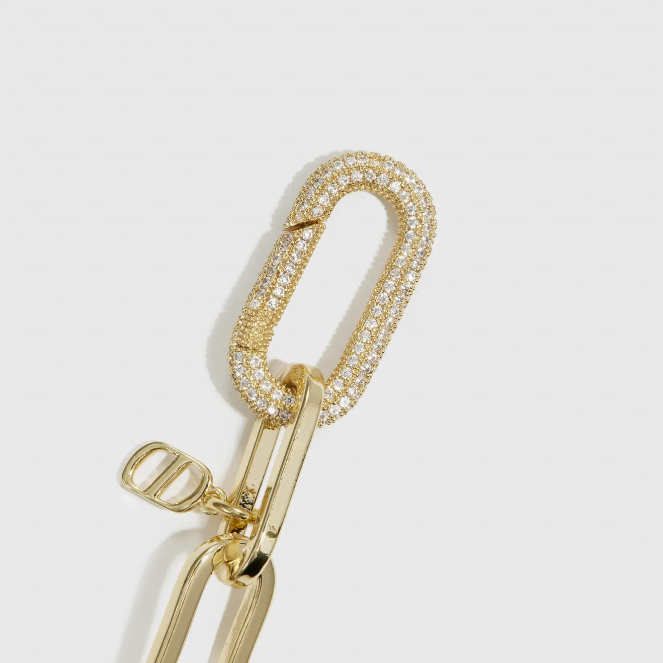 Gold Maximalist Paper Clip Bracelet