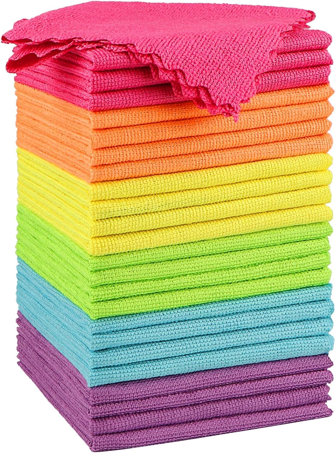 Multicolor Microfiber Cleaning Cloths