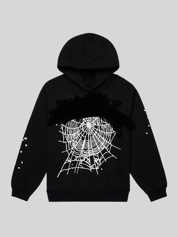 Spider web design hoodie