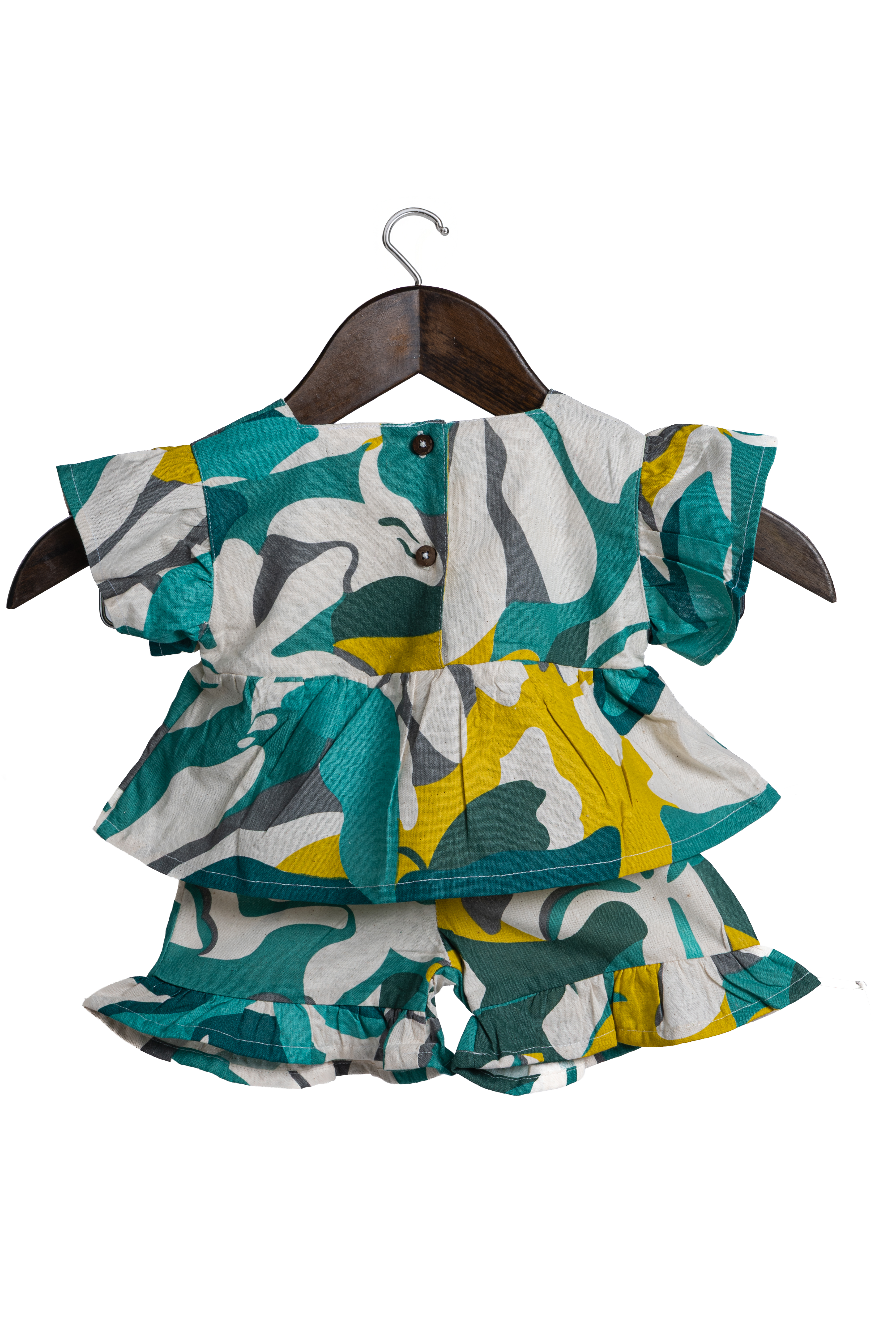 Green Bloom Co-ords Set – Pure Cotton