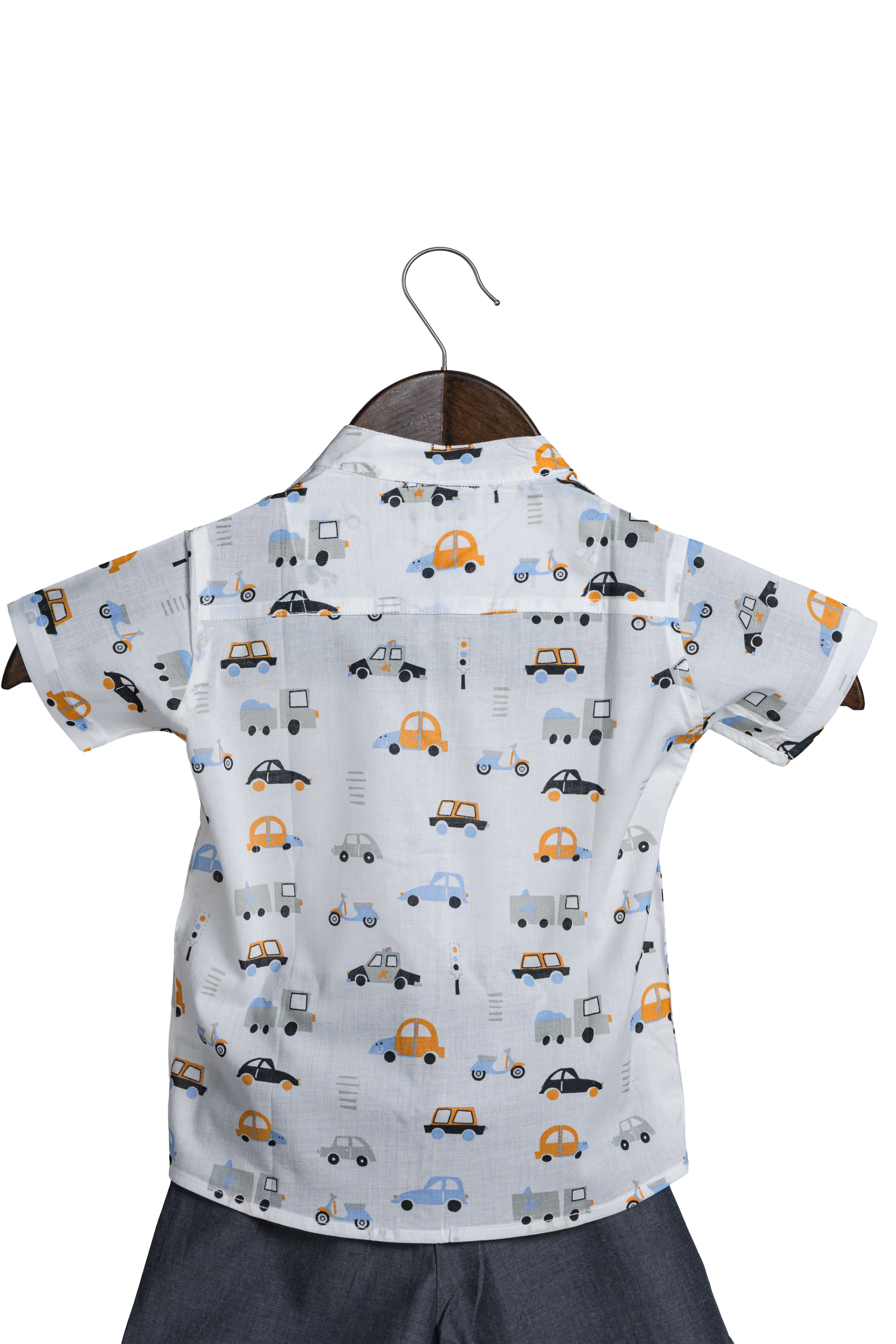 Racer Coord Set - – Pure Cotton Shirt & Shorts