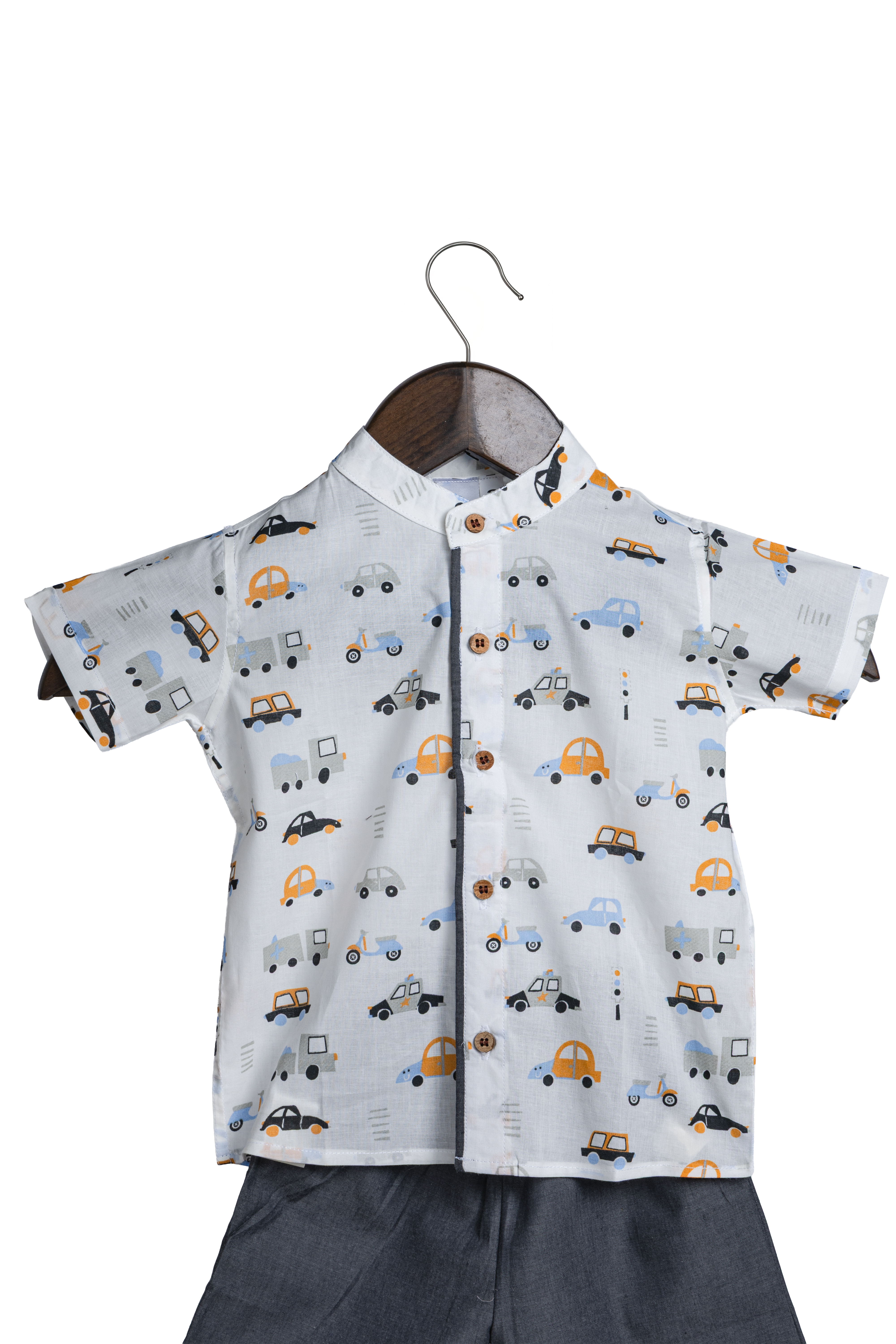 Racer Coord Set - – Pure Cotton Shirt & Shorts