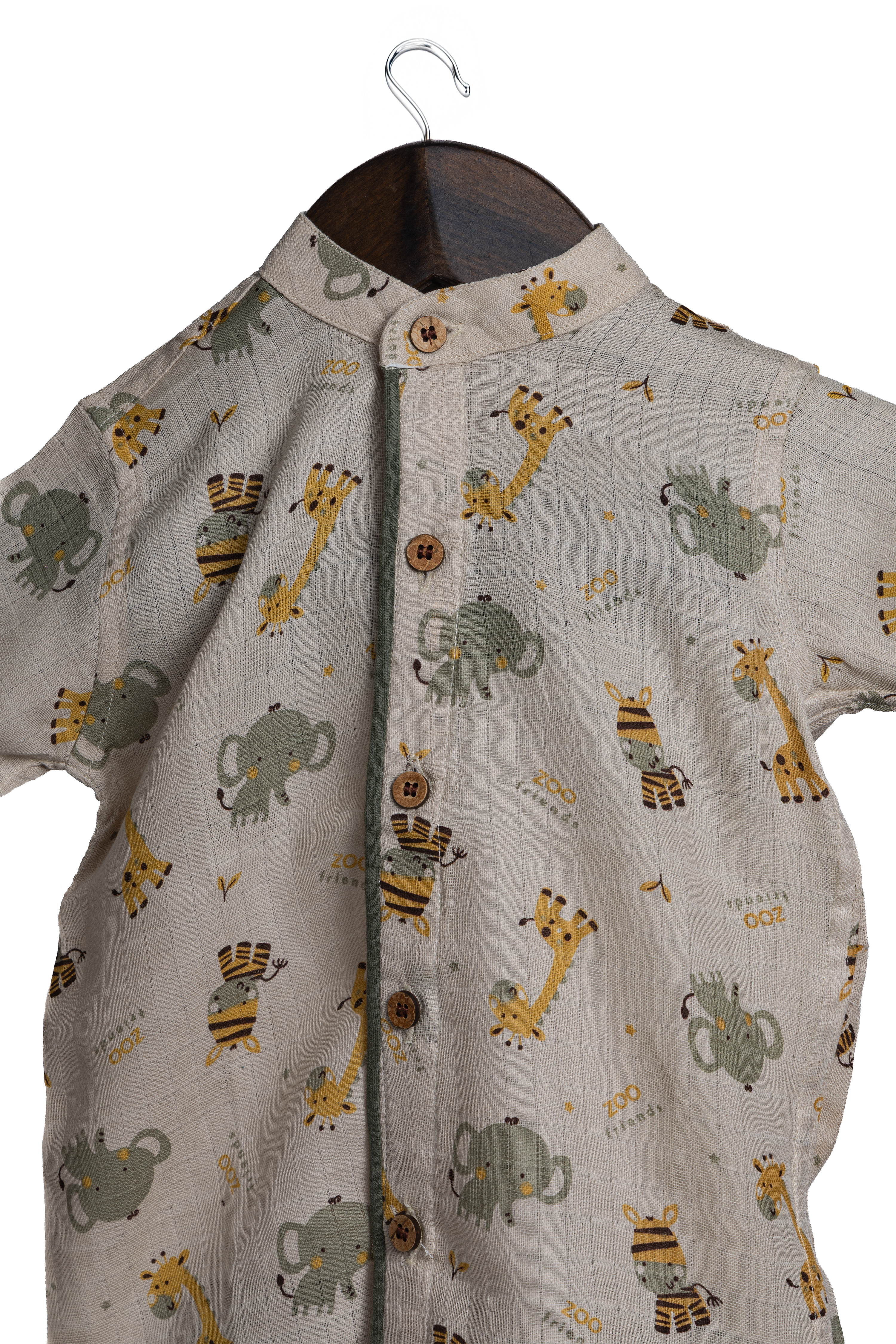 Giraffo Coord Set – Pure Cotton Shirt & Shorts