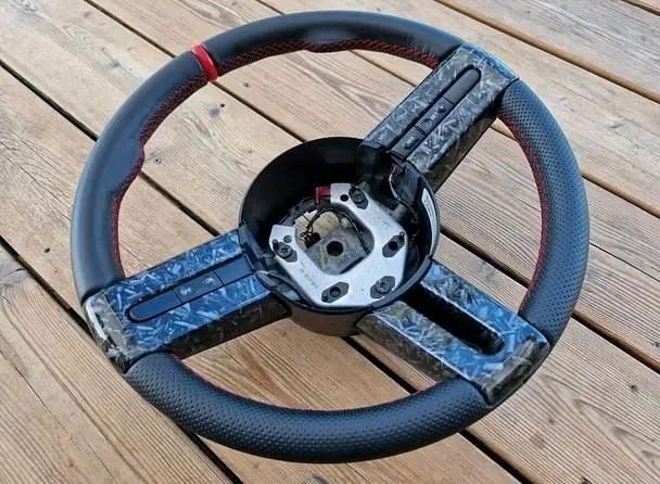Carbon Fiber Racing Steering Wheel for 05-10 Mustang