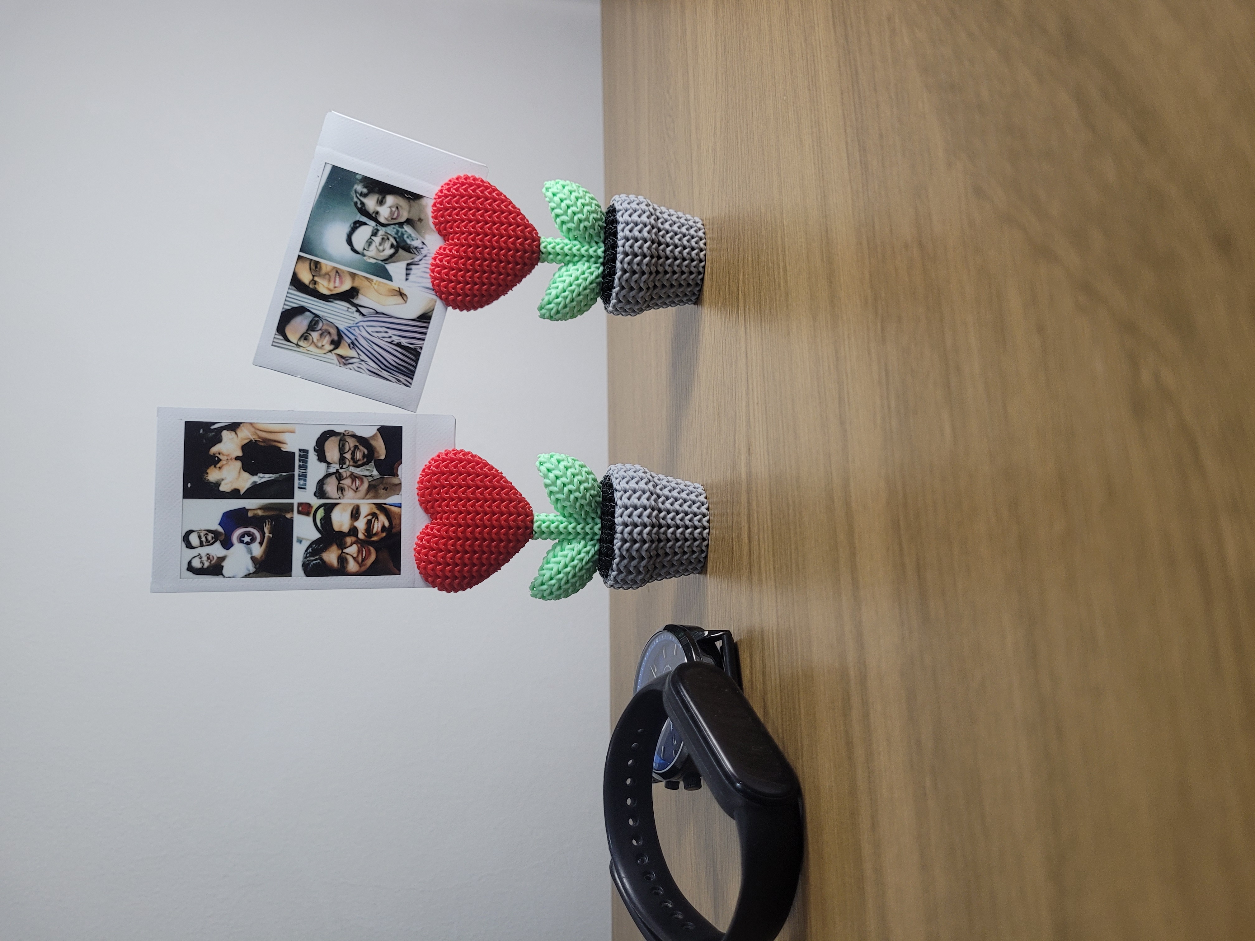 Vaso Porta Retrato (textura de tricô/crochê)