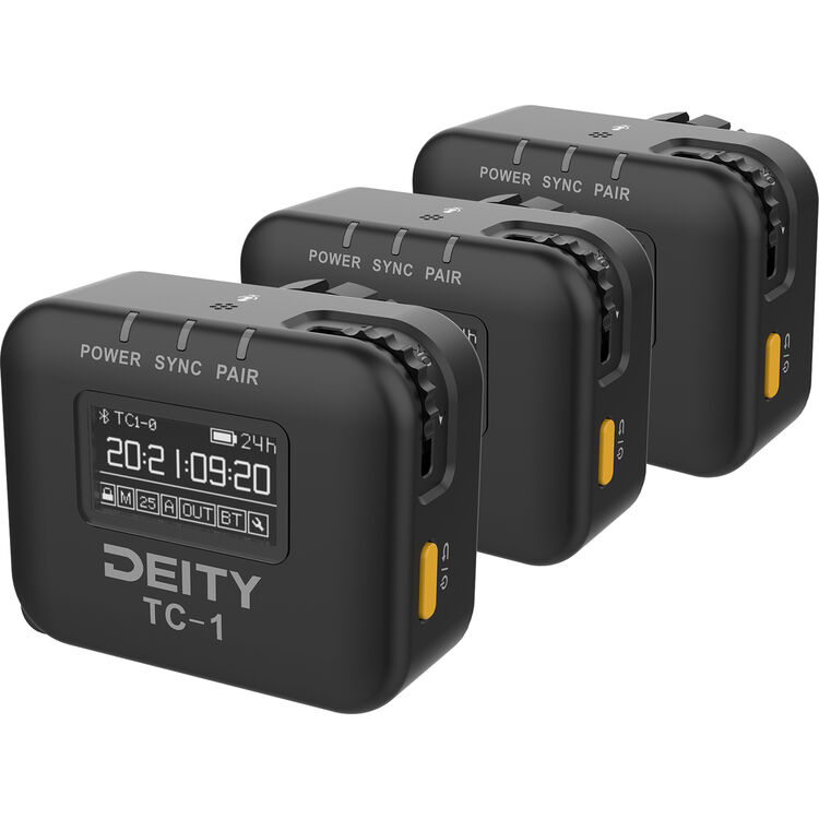 Deity Microphones TC-1 Wireless Timecode Generator Box (Bluetooth, 2.4 GHz, 3-Pack)