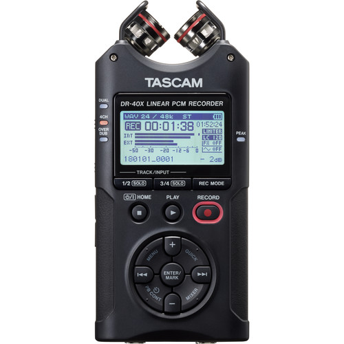 TASCAM DR-40X 4-Channel / 4-Track Portable Audio Recorder