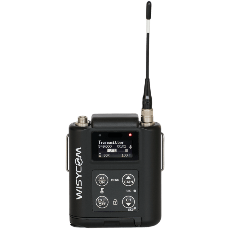 Wisycom MTP60-EUX Multi-band bodypack transmitter with recording function on micro SD