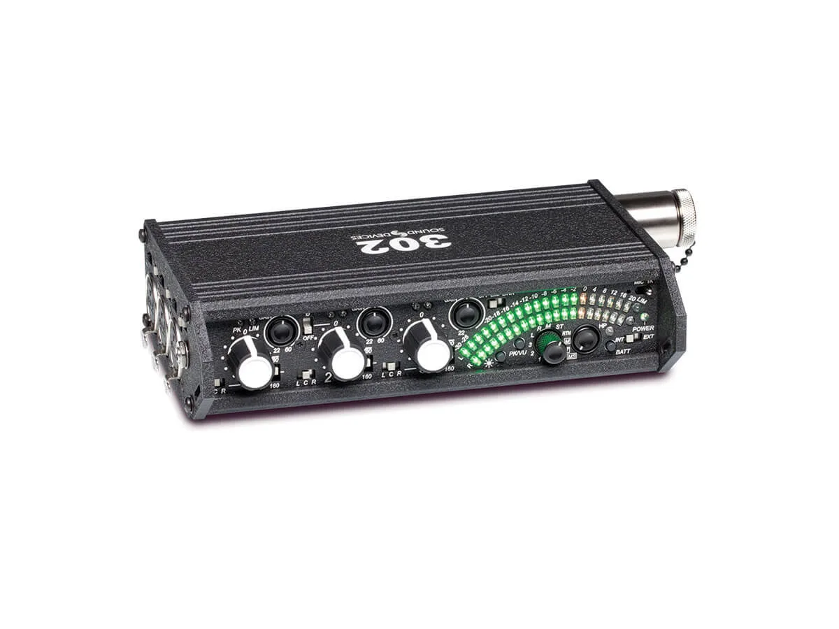Sound Devices 302 Portable 3 Channel Field Mixer