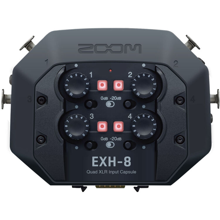 Zoom EXH-8 Quad XLR Input Capsule for H8 Recorder