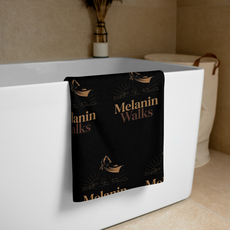Melanin Walks Bath Towel